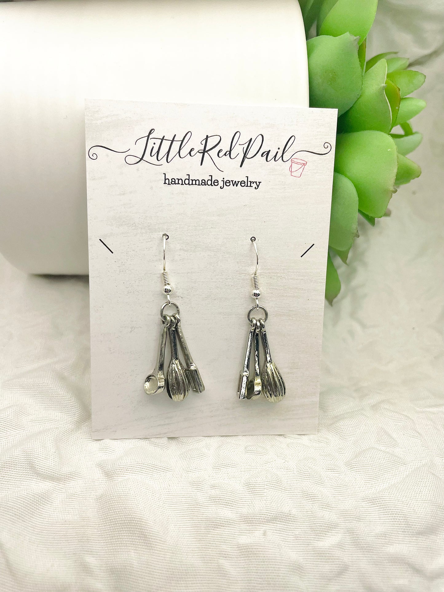 Baker earrings, culinary jewelry , Everyday earrings, minimalist earrings