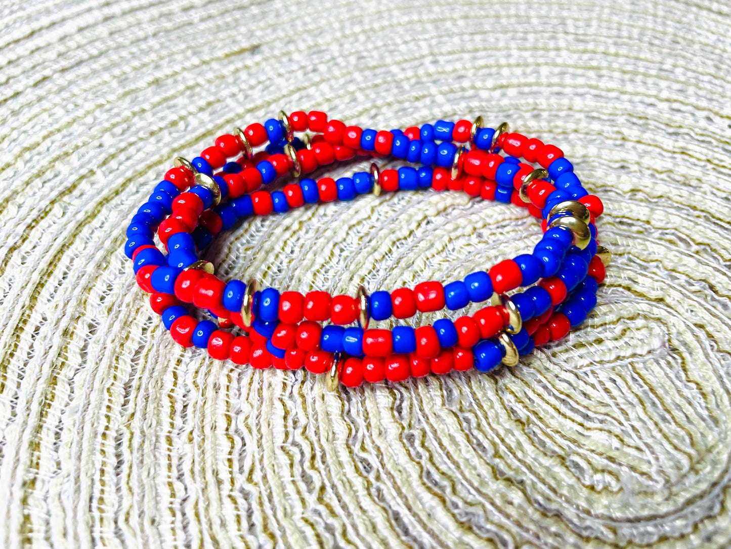 USA bracelets Red White and Blue dainty Bracelets Patriotic Bracelets
