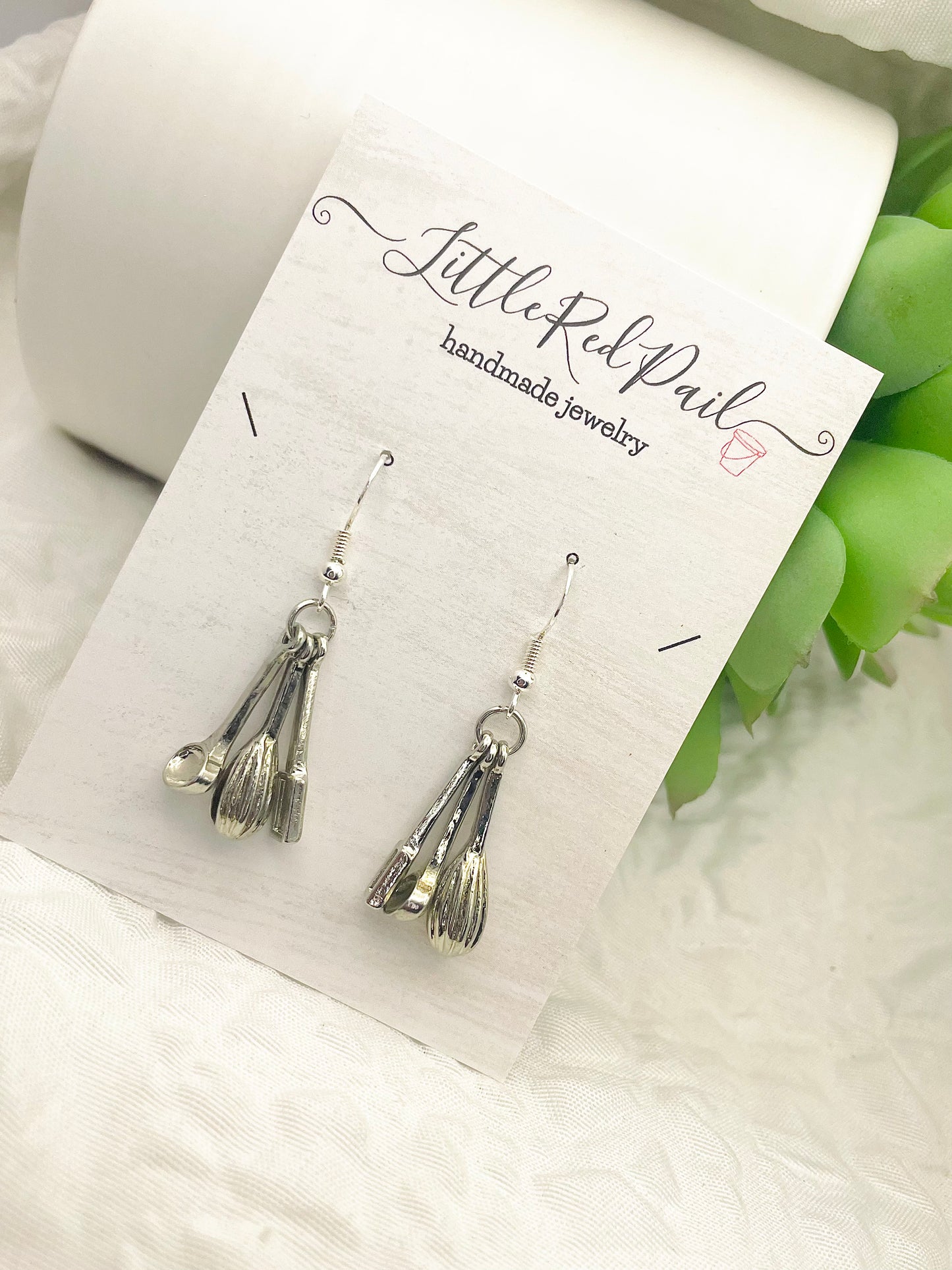 Baker earrings, culinary jewelry , Everyday earrings, minimalist earrings