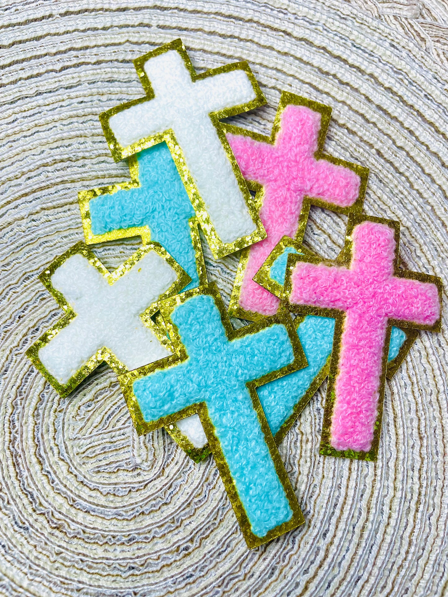 Iron on cross patches