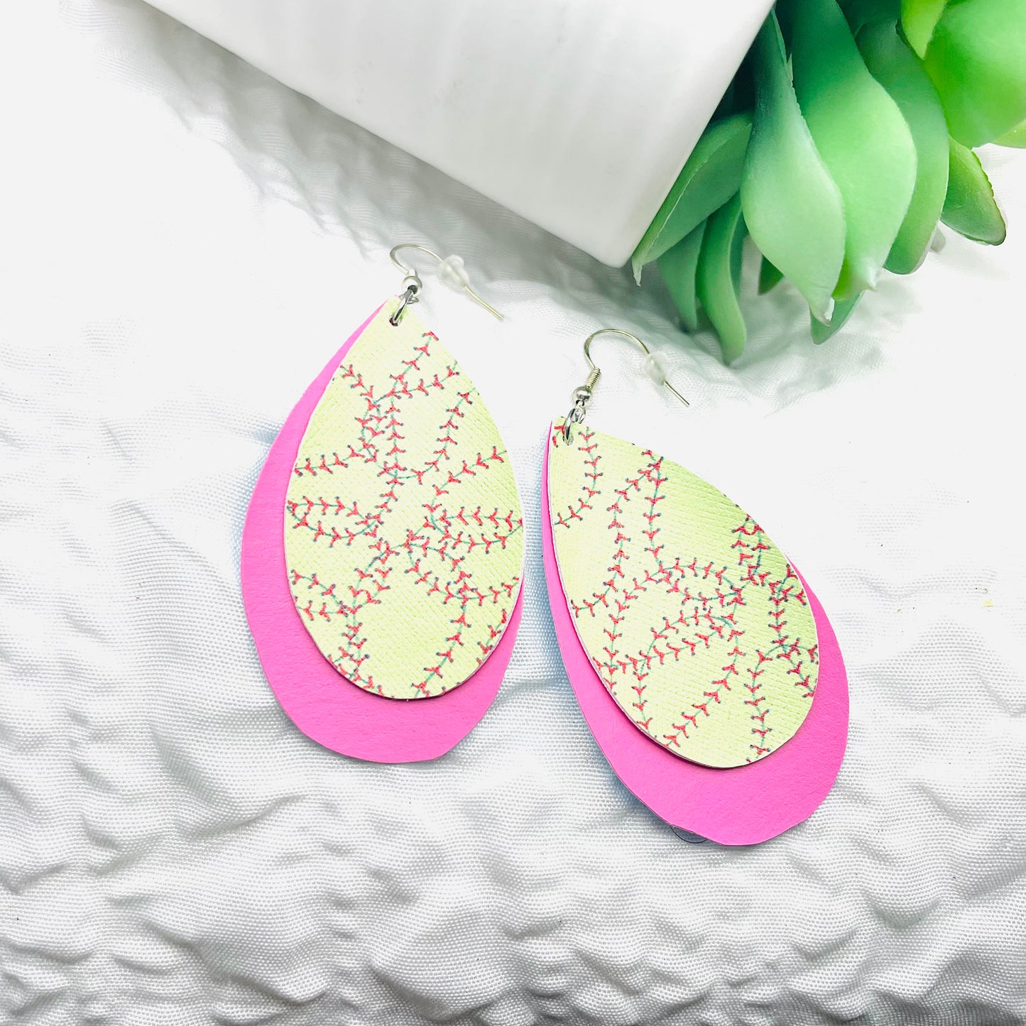 Softball earrings, sports earrings, everyday earrings