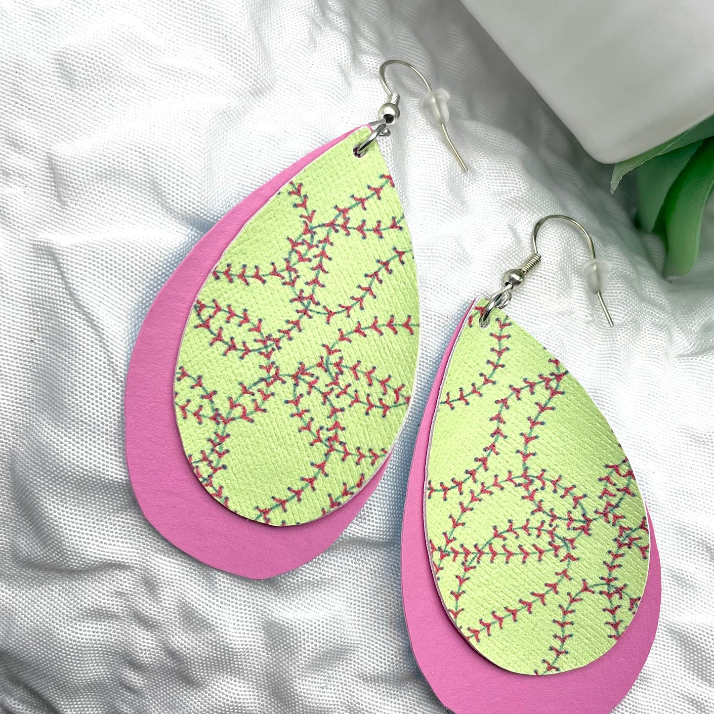 Softball earrings, sports earrings, everyday earrings
