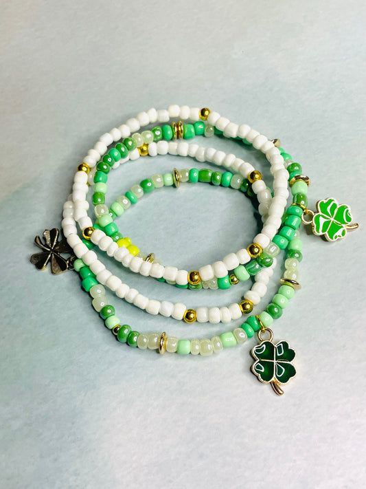 St. Patrick’s day bracelet set