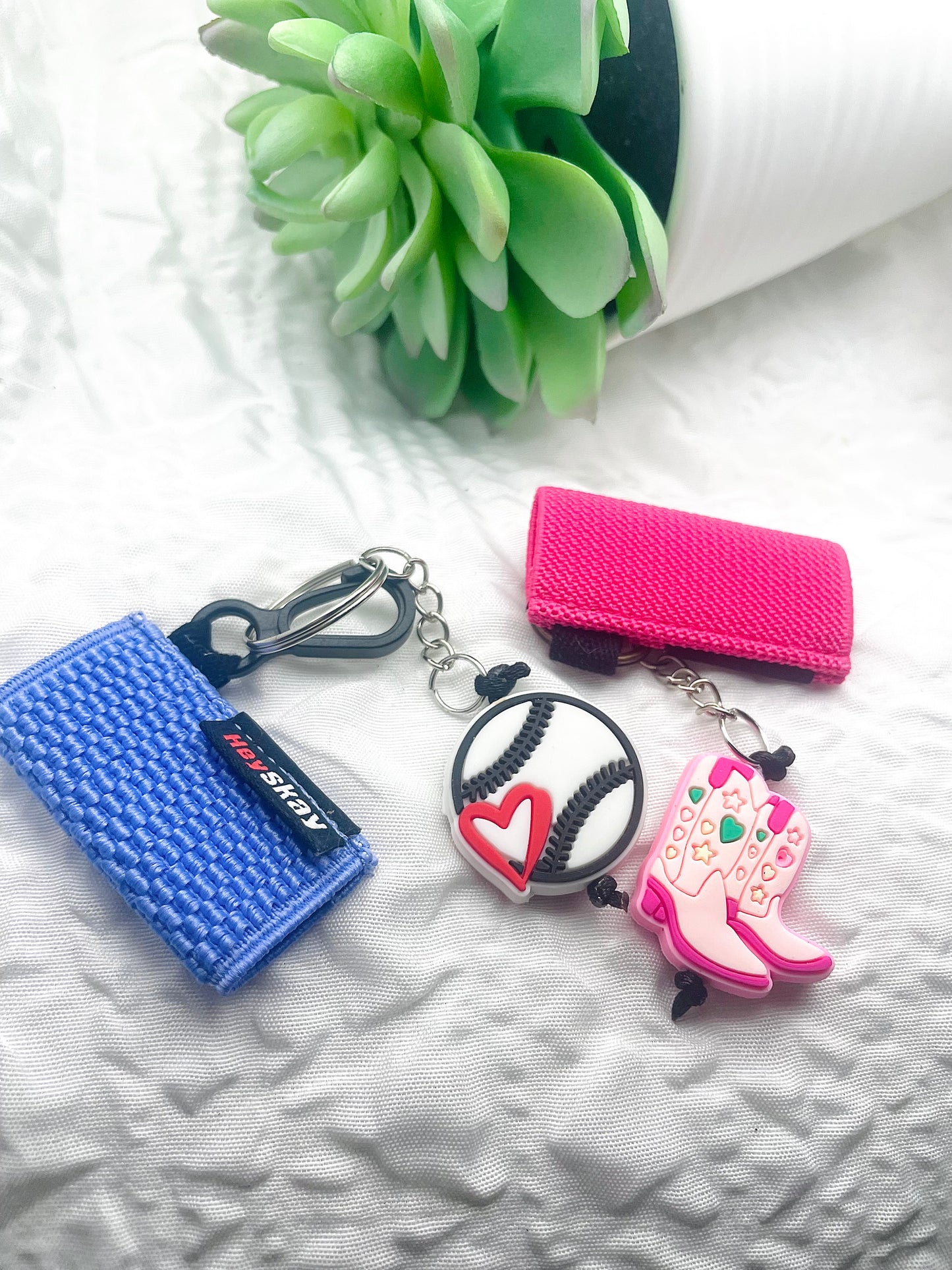 Lip balm holder keychain, cooler lip balm holder
