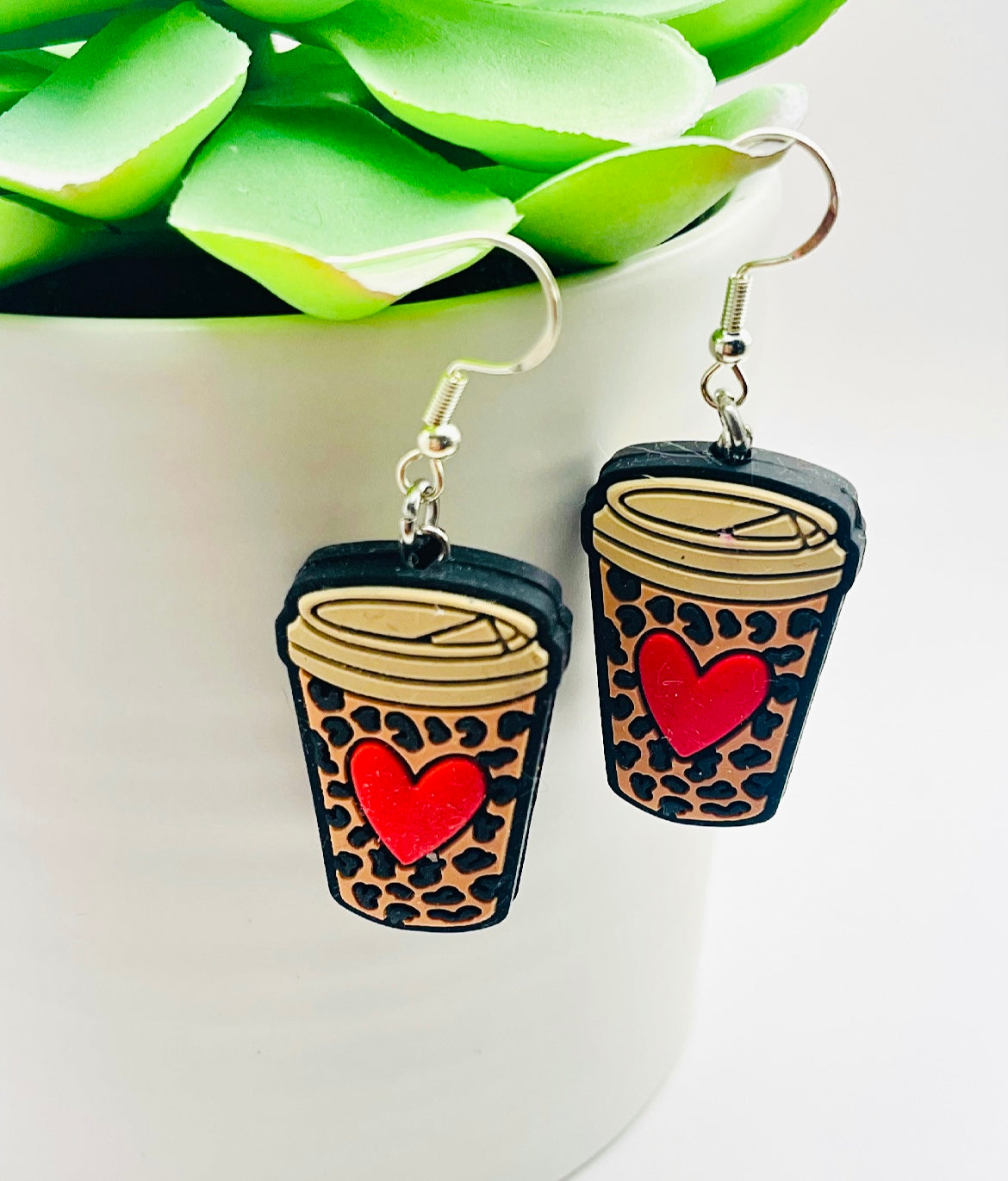 Valentines Earrings, heart earrings, teacher earrings