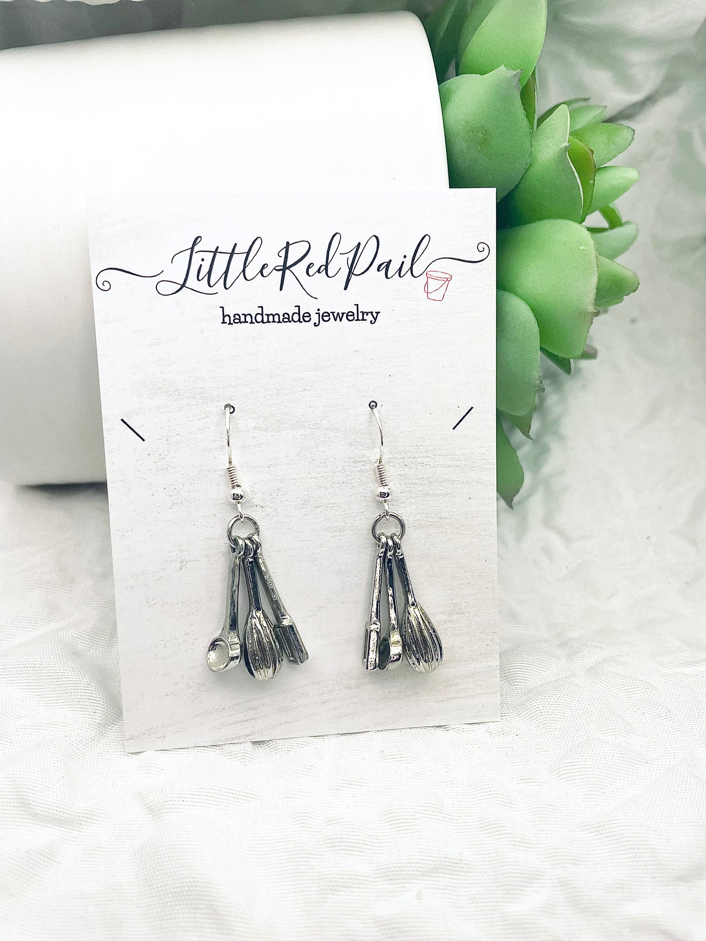 Baker earrings, culinary jewelry , Everyday earrings, minimalist earrings