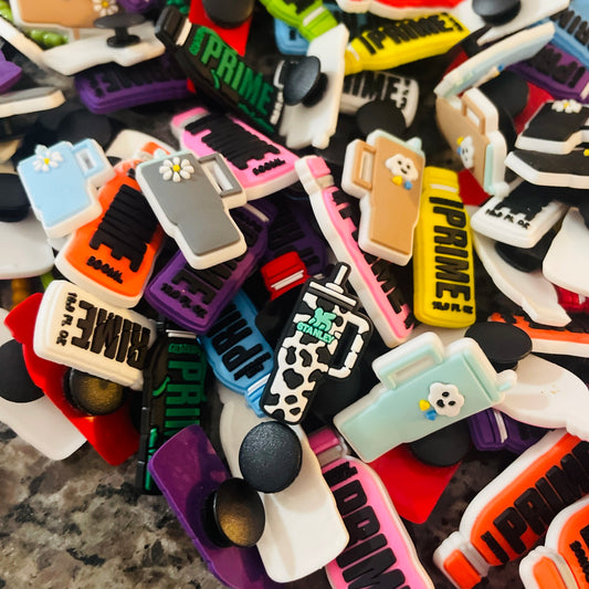 Fun shoe charms, character shoe charms, fishing charms