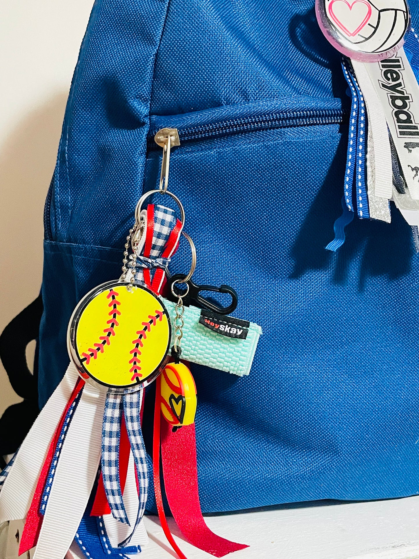 Tassel keychain backpack tags, sports tags