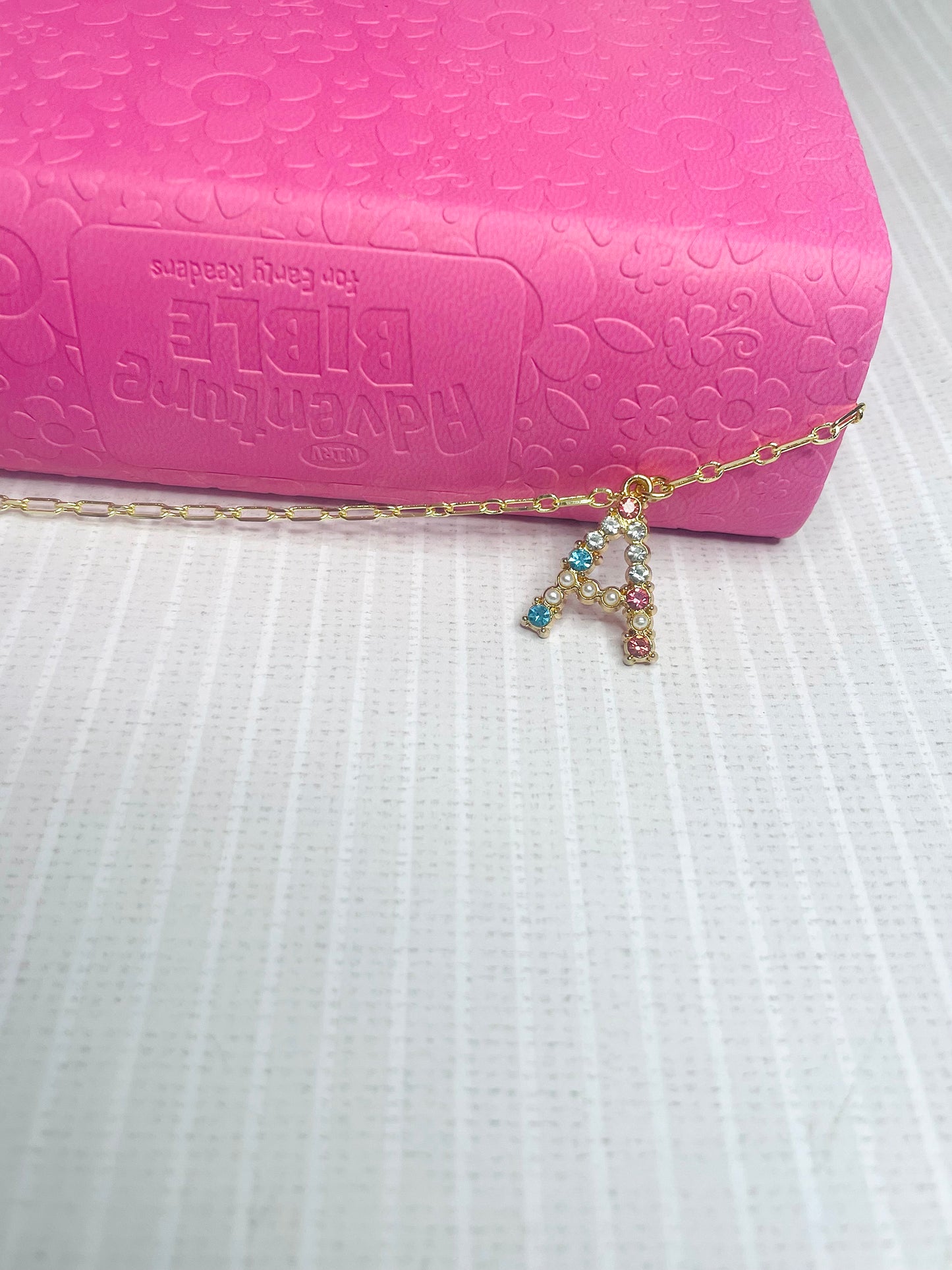 Bible Chain Bookmark, initial Bible bookmark, Bible accessories bracelet