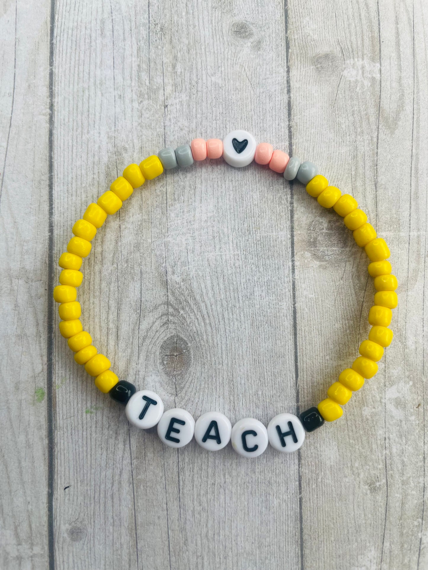 Teacher bracelet teach bracelet pencil bracelet teacher gift minimalist bracelet teacher appreciation gift