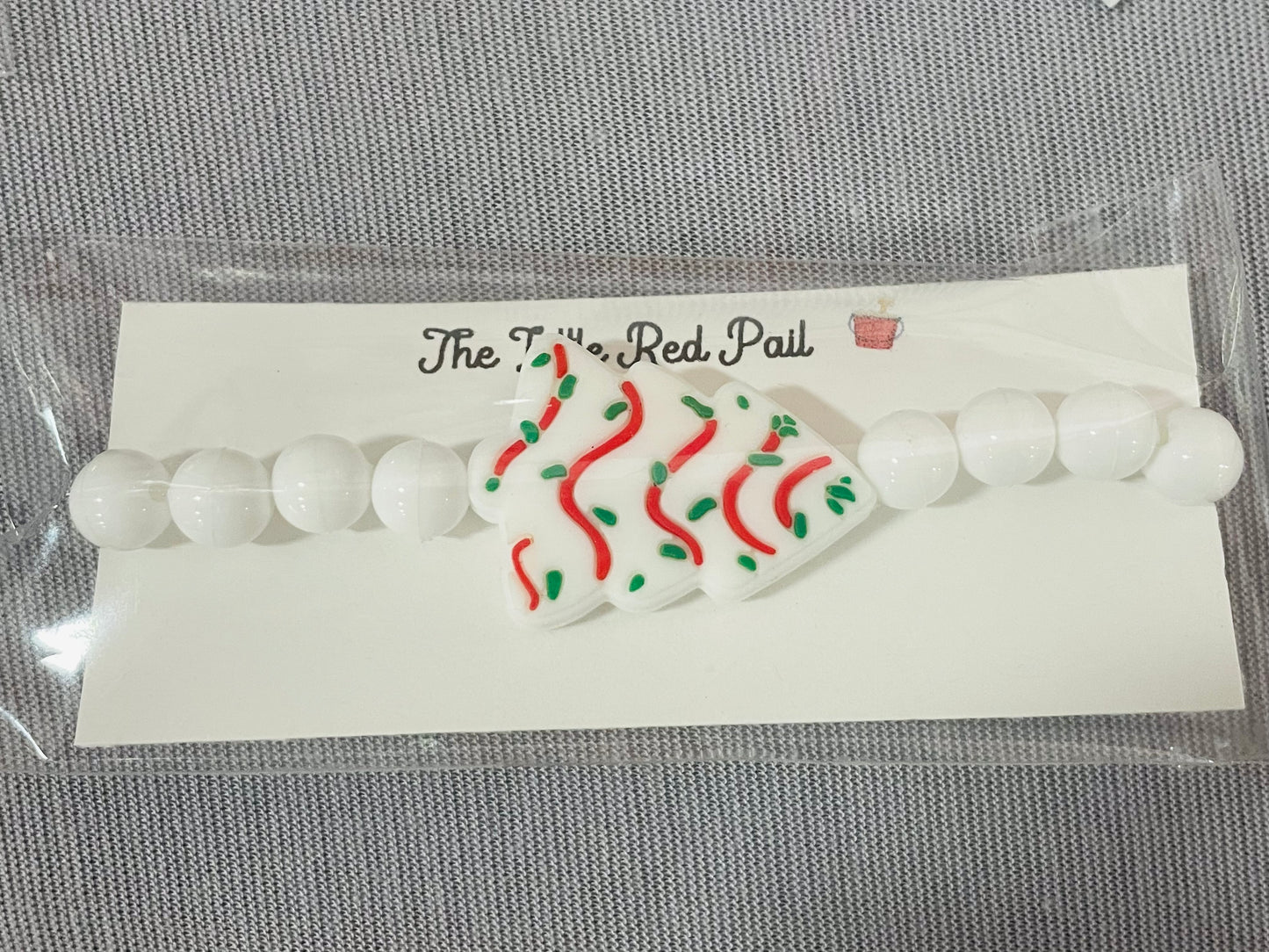 Christmas tree cake bracelet