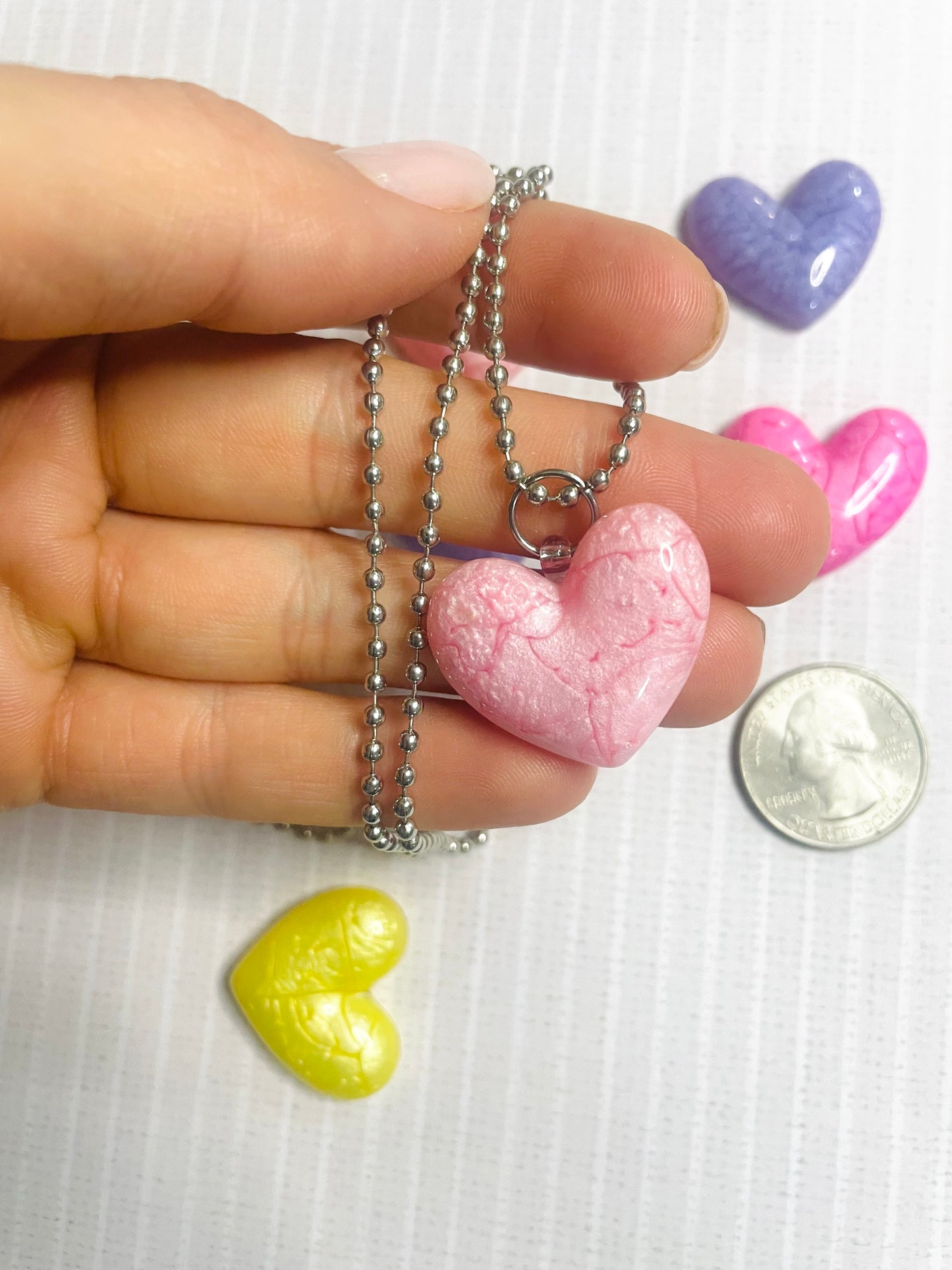 Valentine necklaces, heart party favors, Kids Valentines