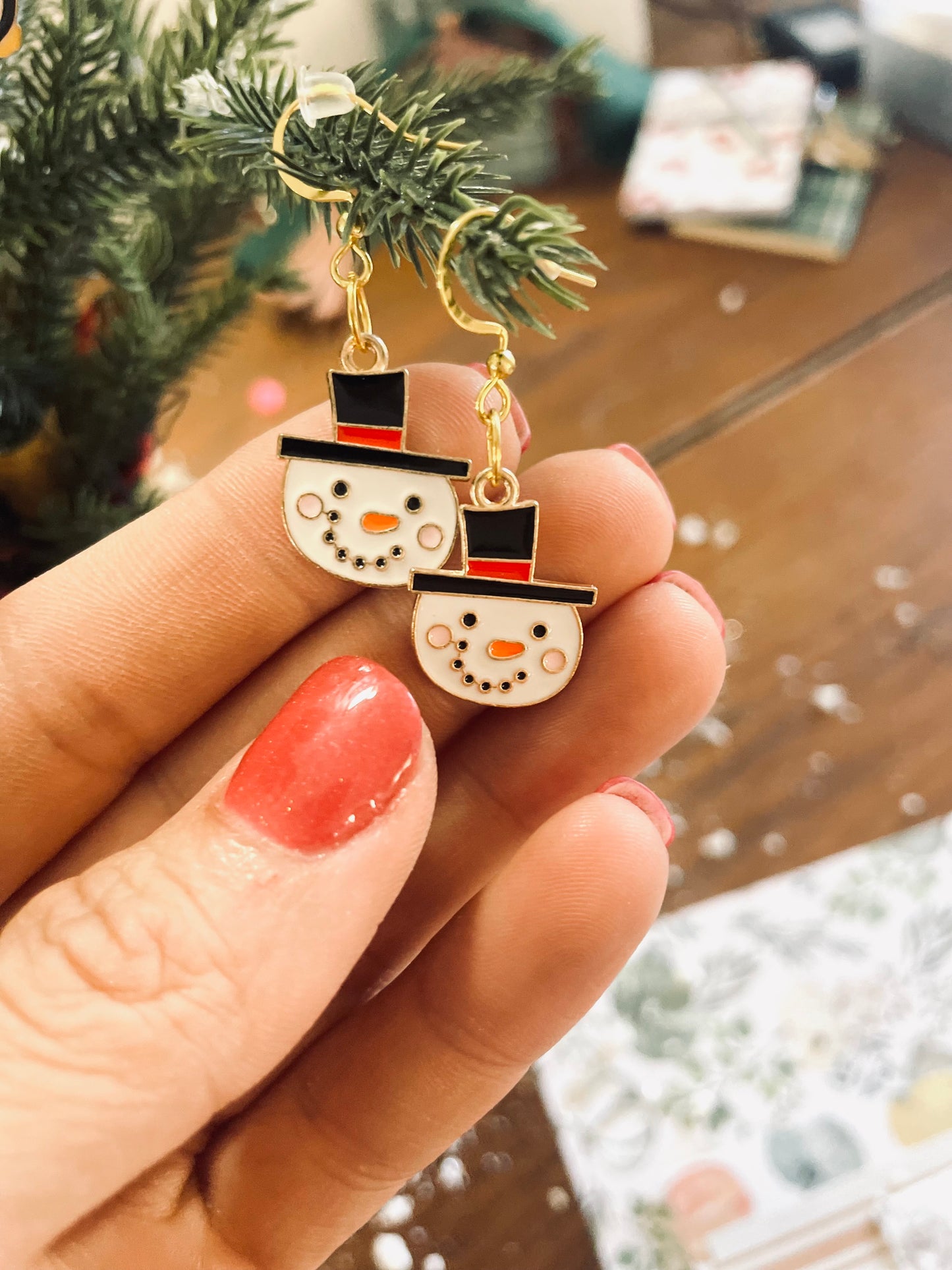 Christmas earrings 3 pk