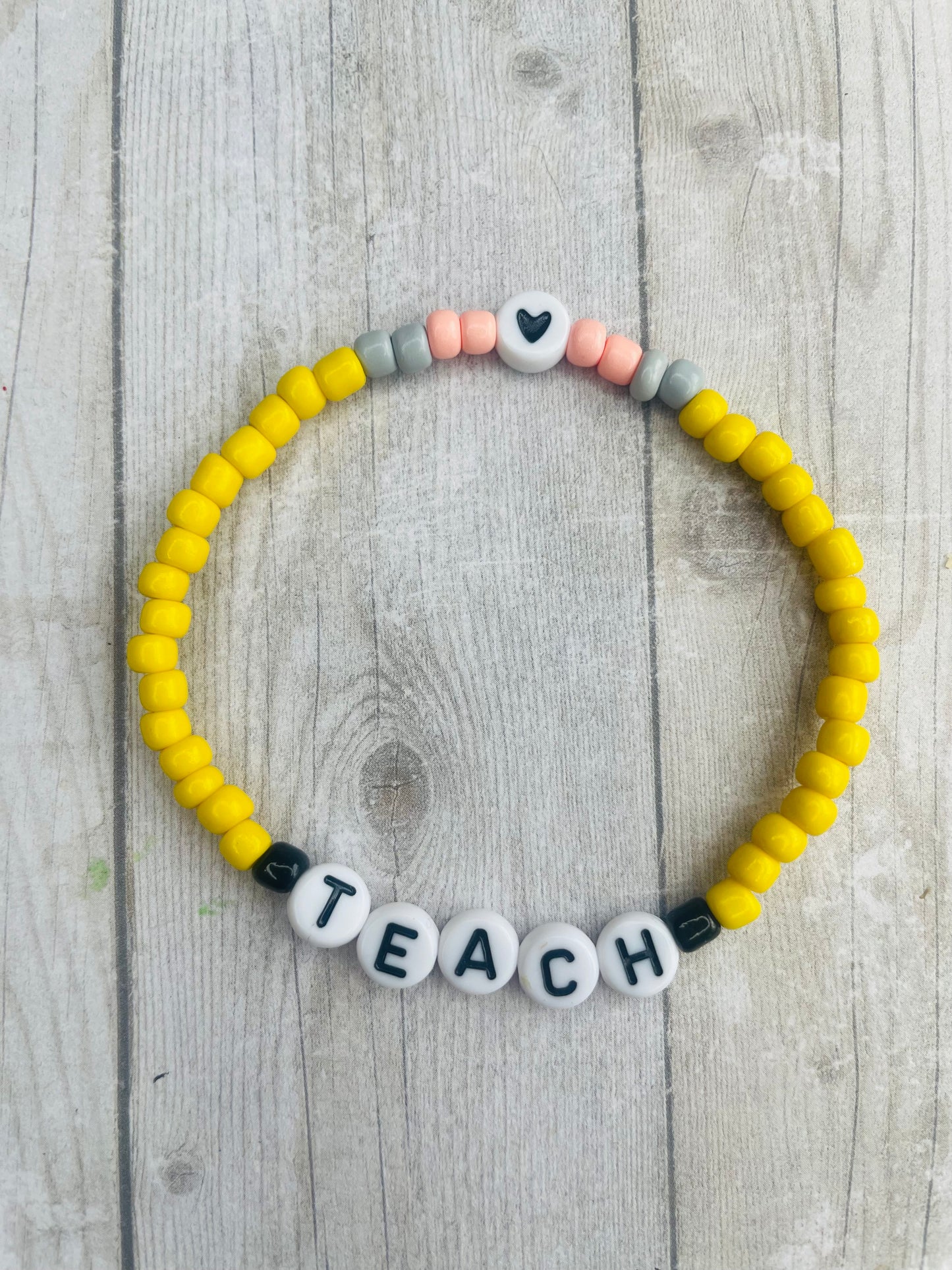 Teacher bracelet teach bracelet pencil bracelet teacher gift minimalist bracelet teacher appreciation gift