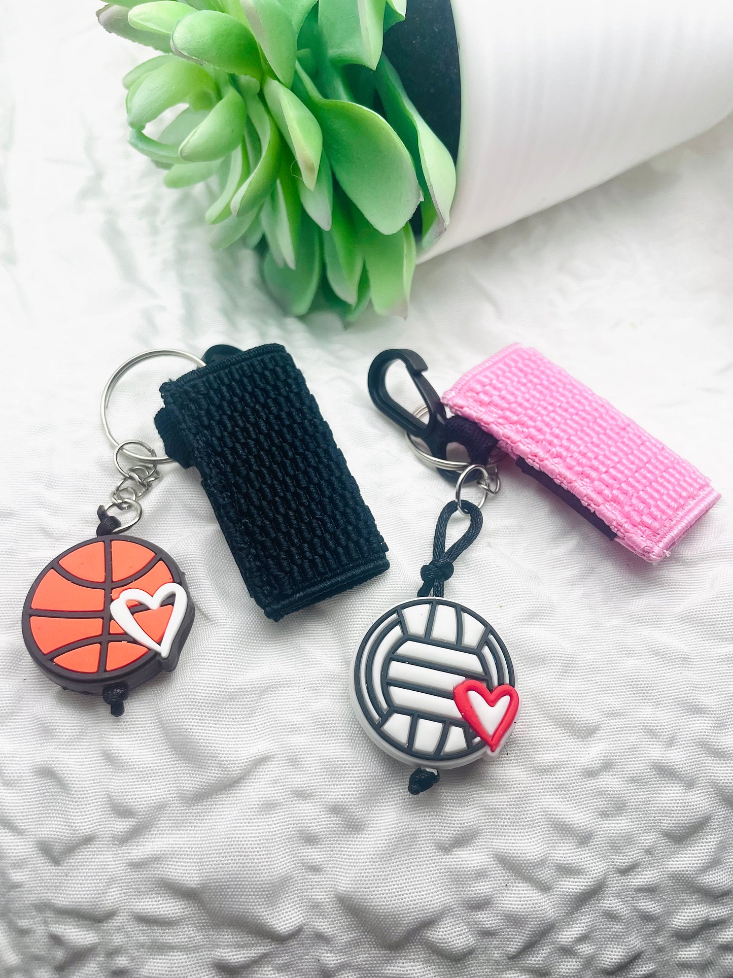 Lip balm holder keychain, cooler lip balm holder