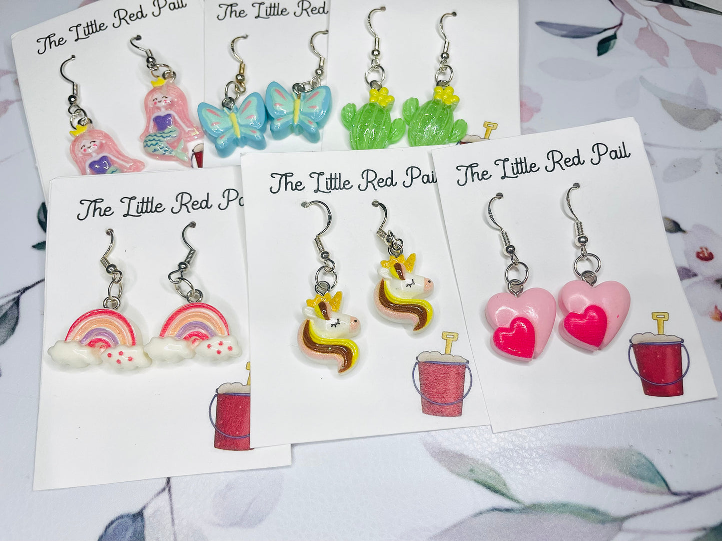 Kid’s earrings, summer earrings, mermaid jewelry