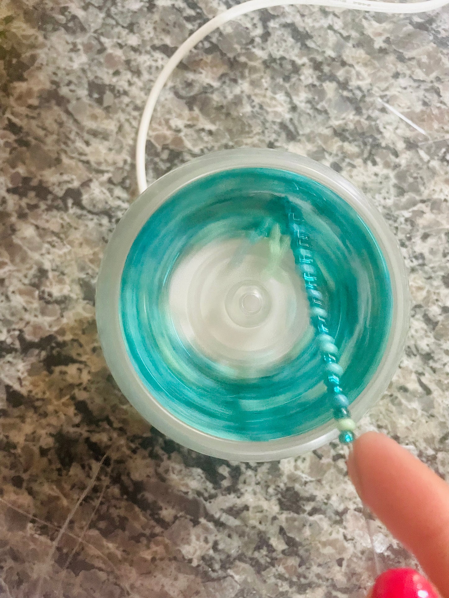 Turquoise blue green colored bracelet stack