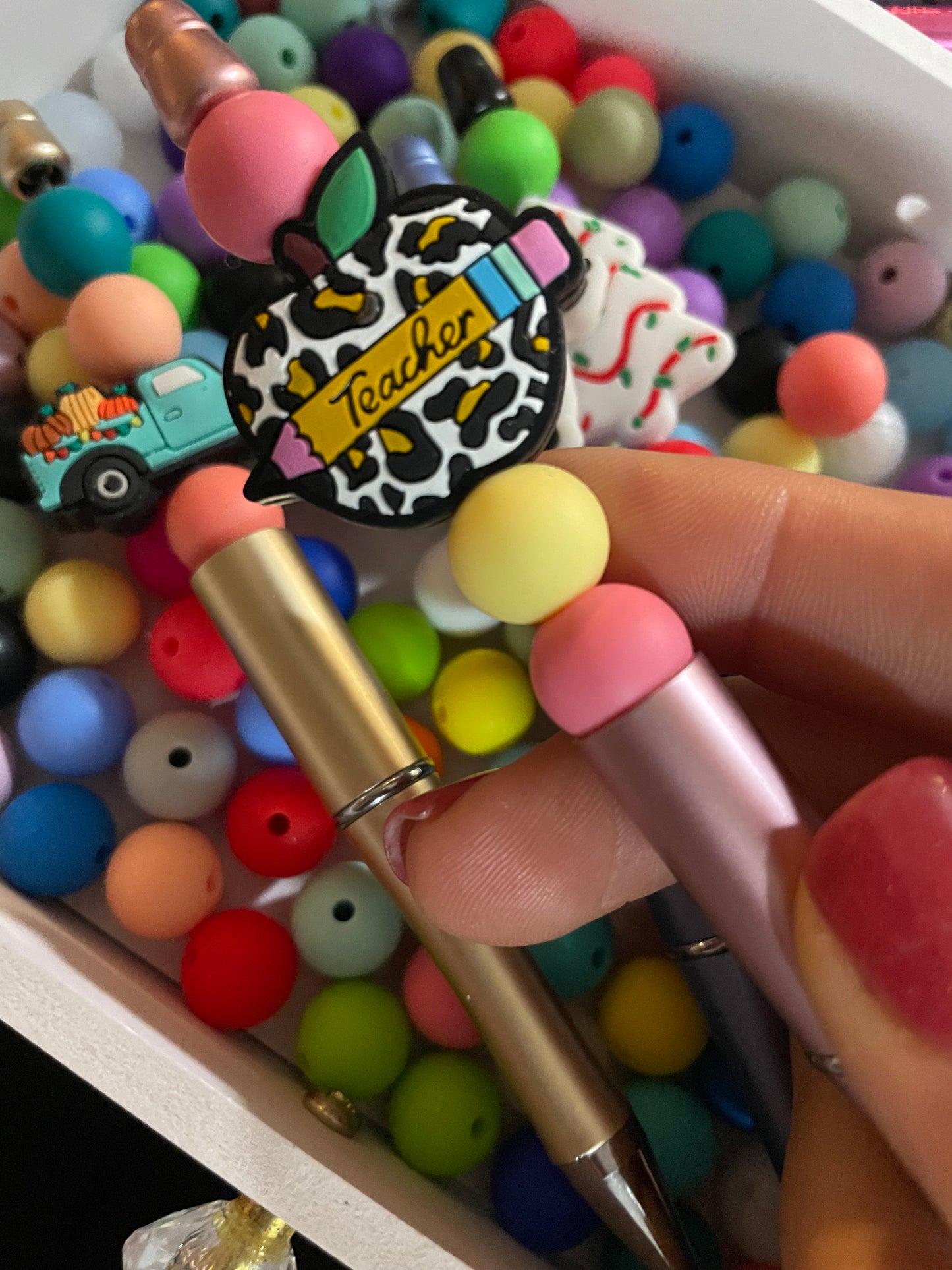 Beaded pens