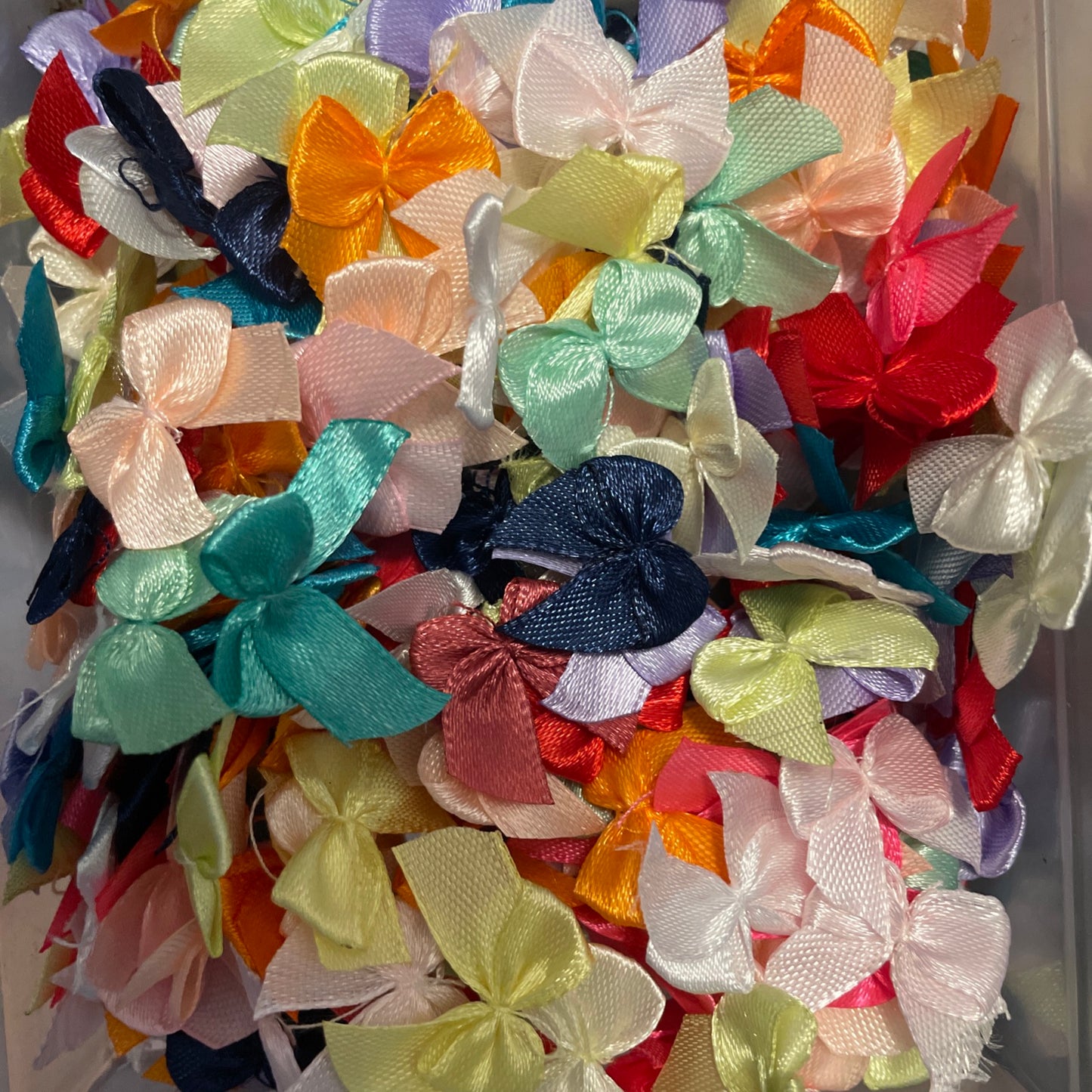 Mini bow ribbons for crafts