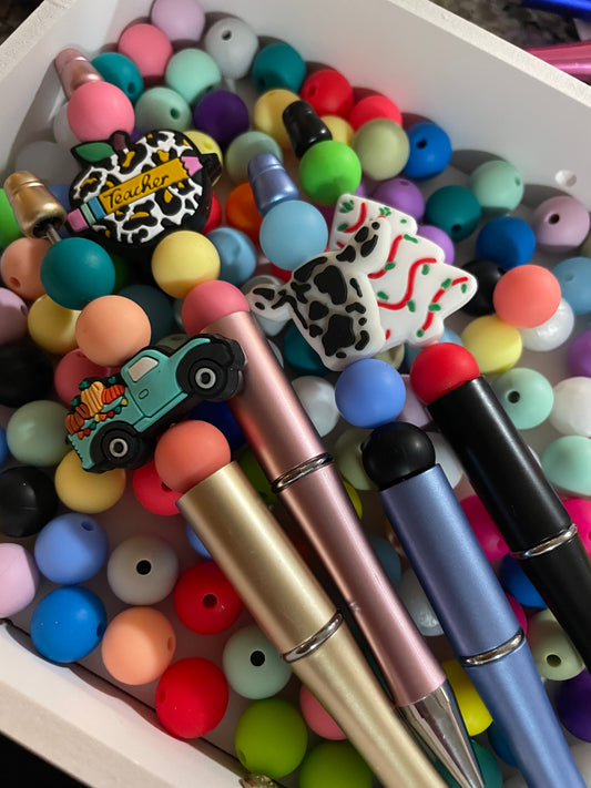 Beaded pens