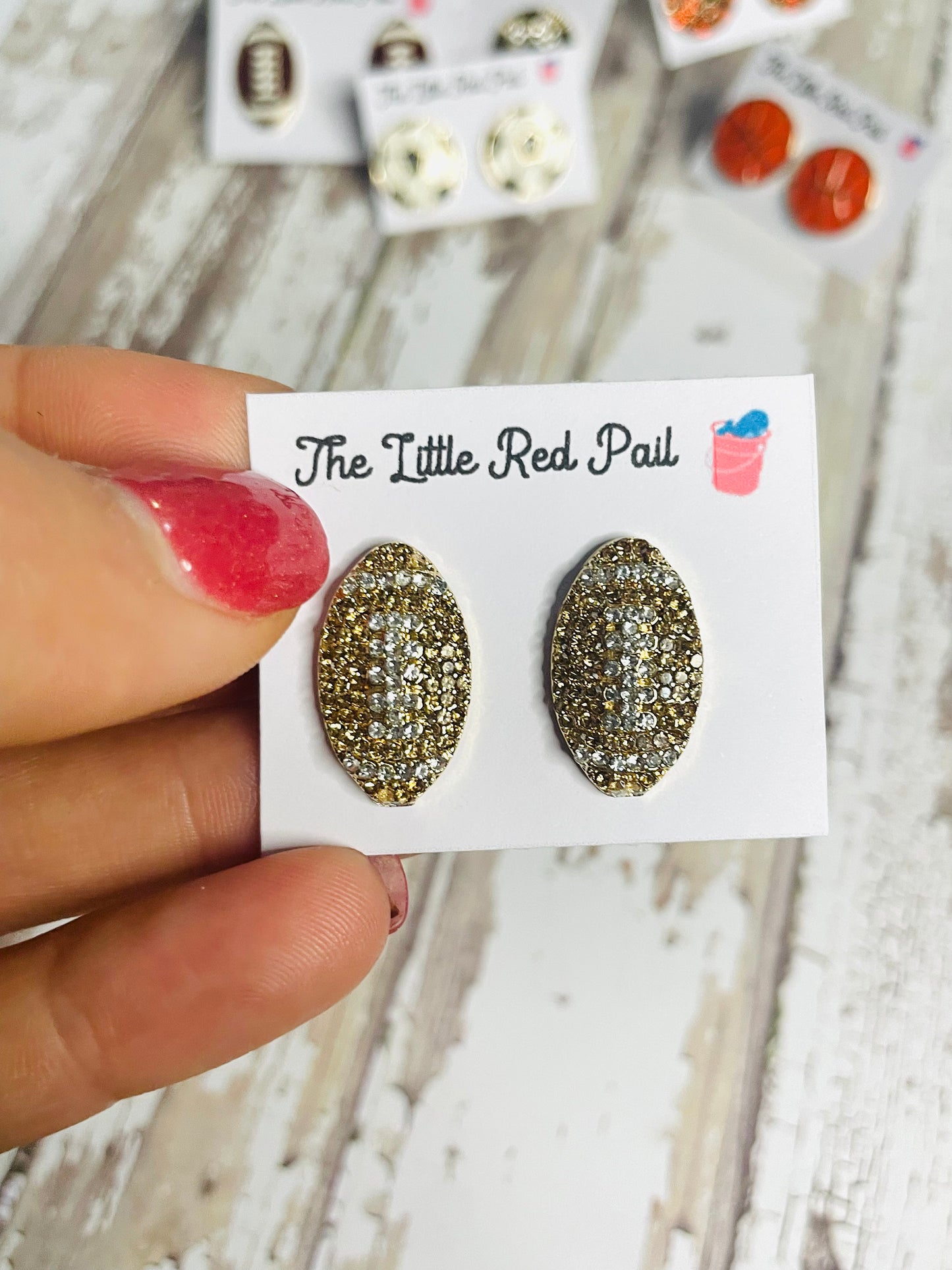 Sports stud earrings, everyday earrings