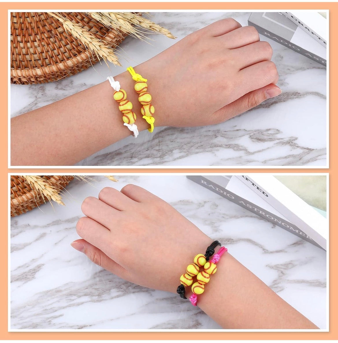 Softball bracelets