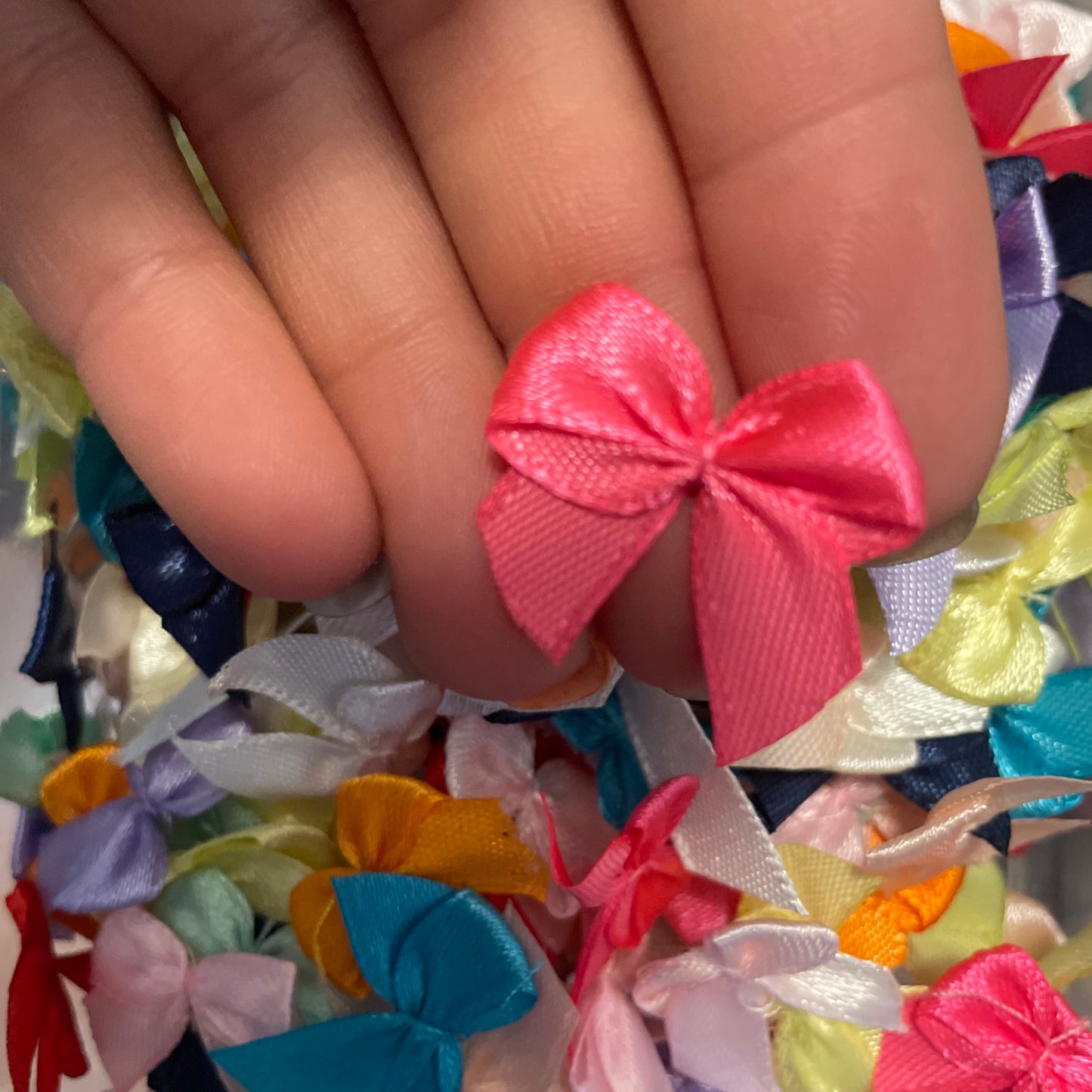 Mini bow ribbons for crafts