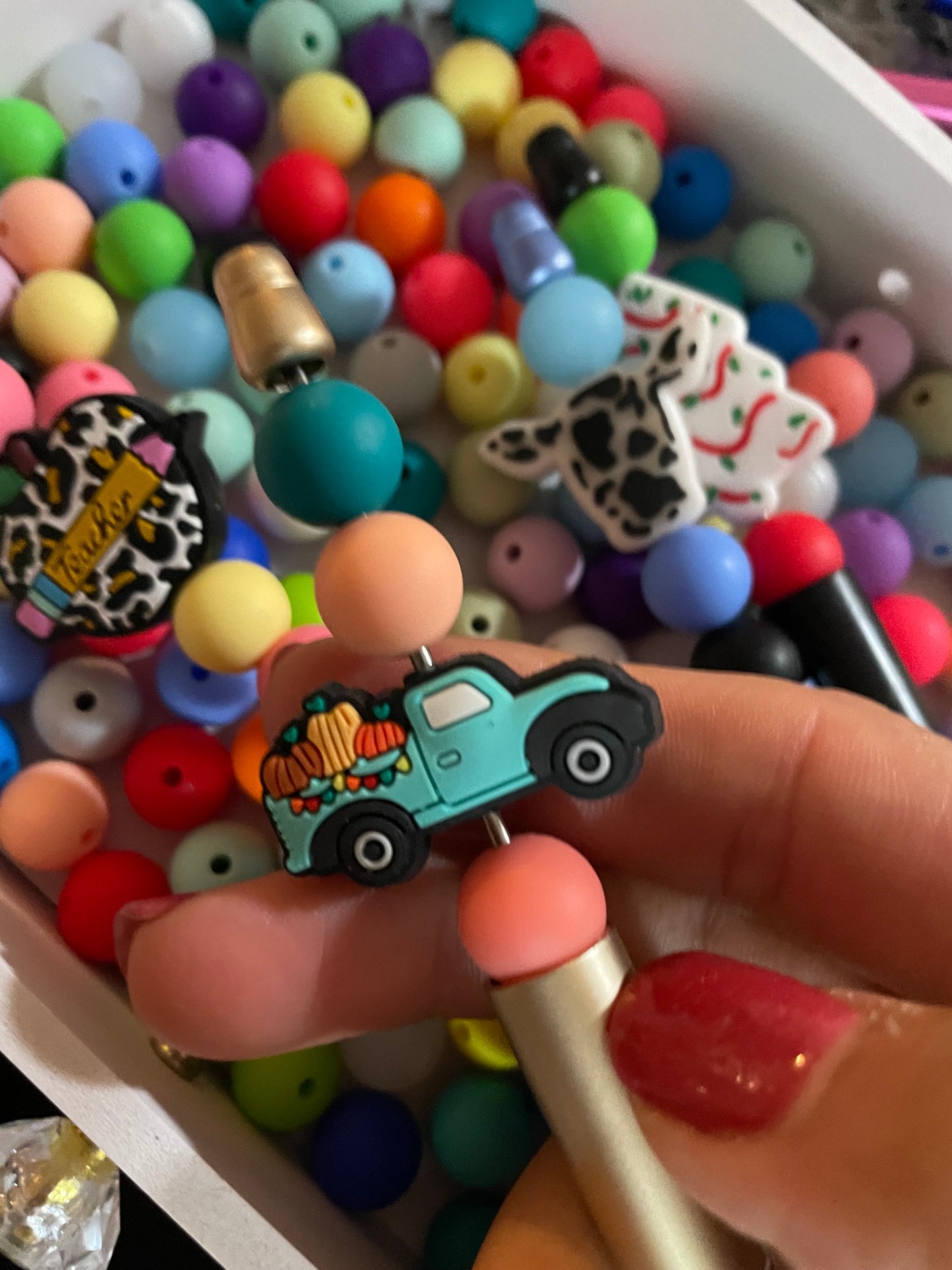 Beaded pens