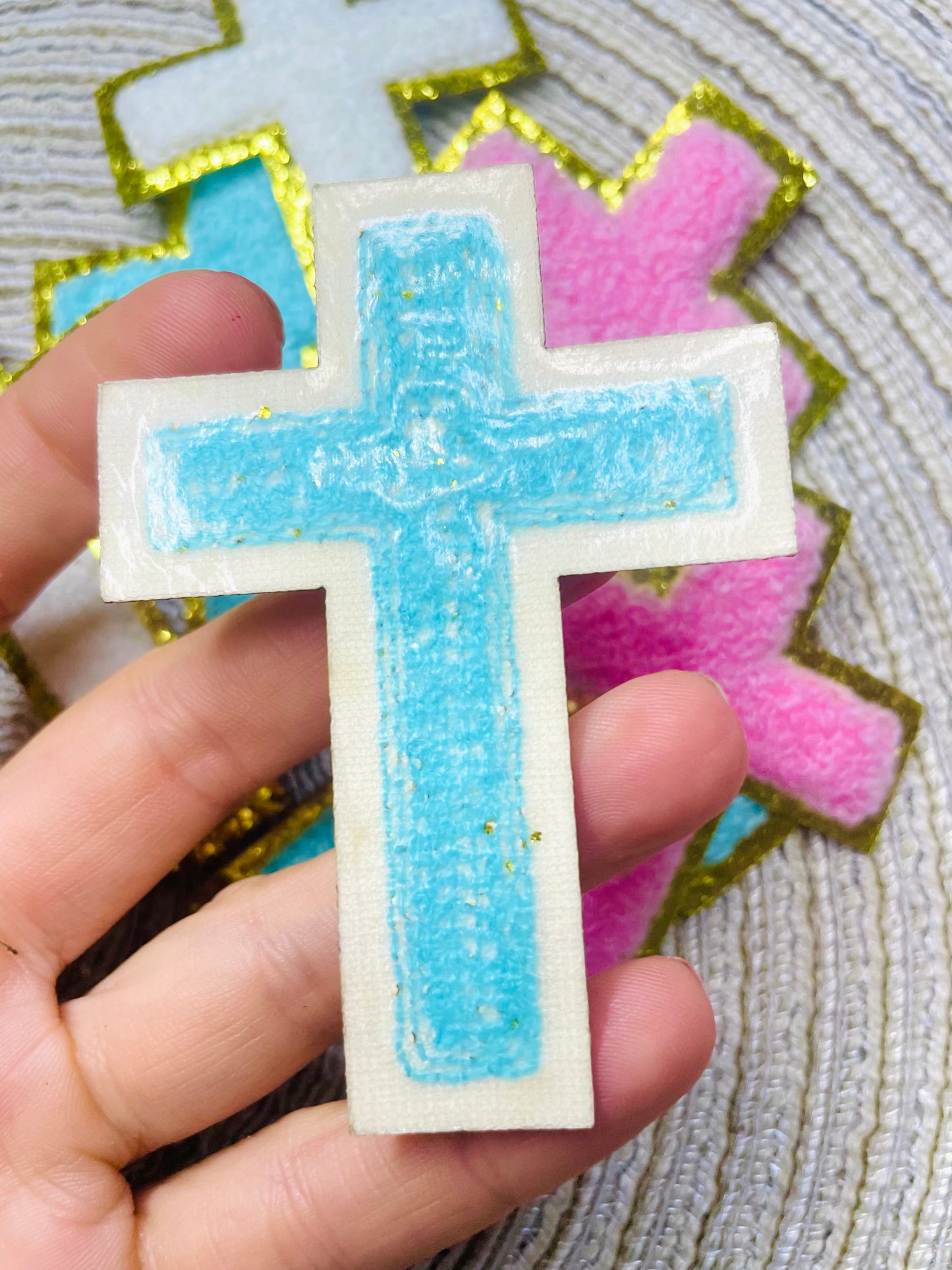 Iron on cross patches