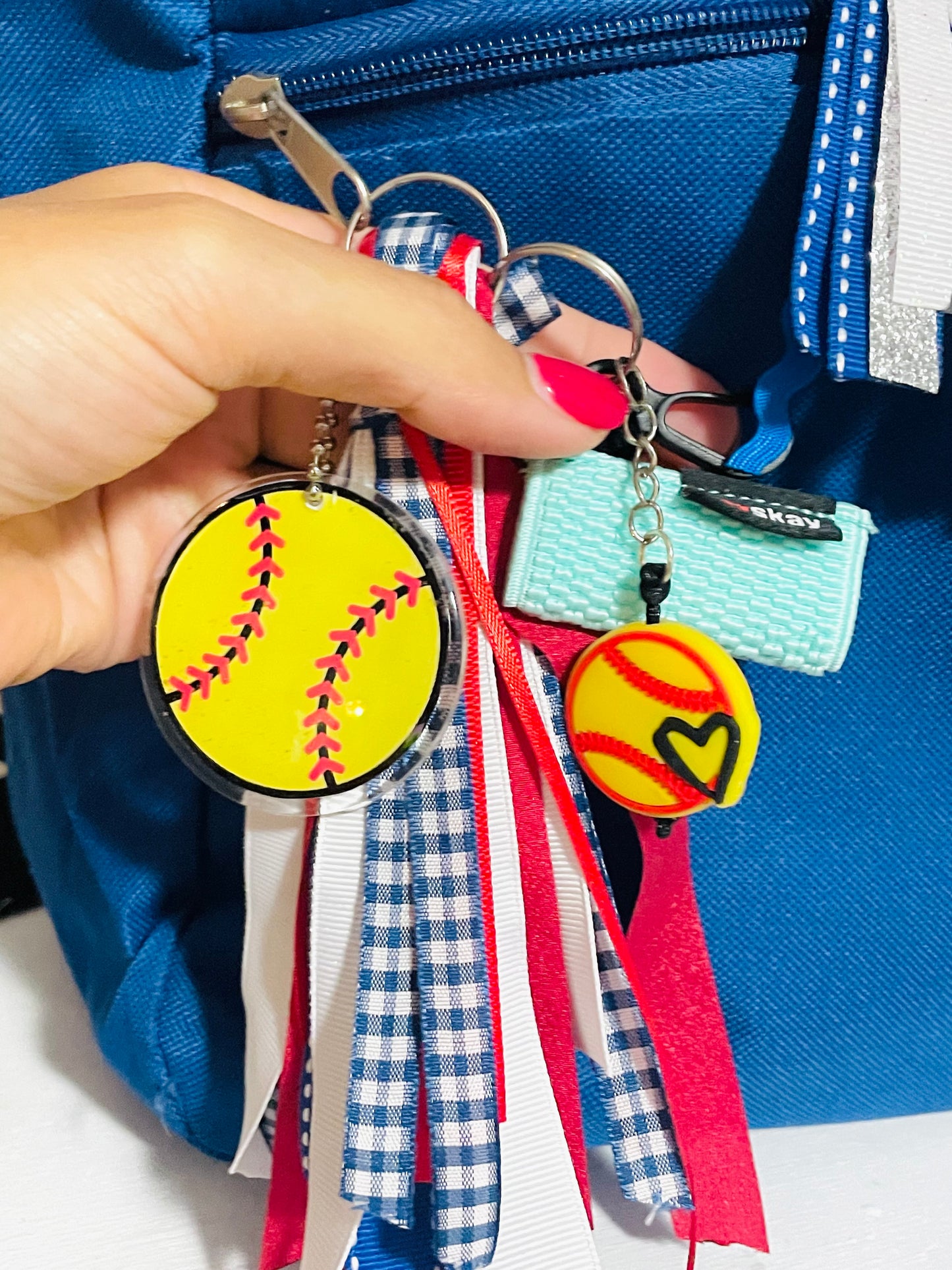Tassel keychain backpack tags, sports tags