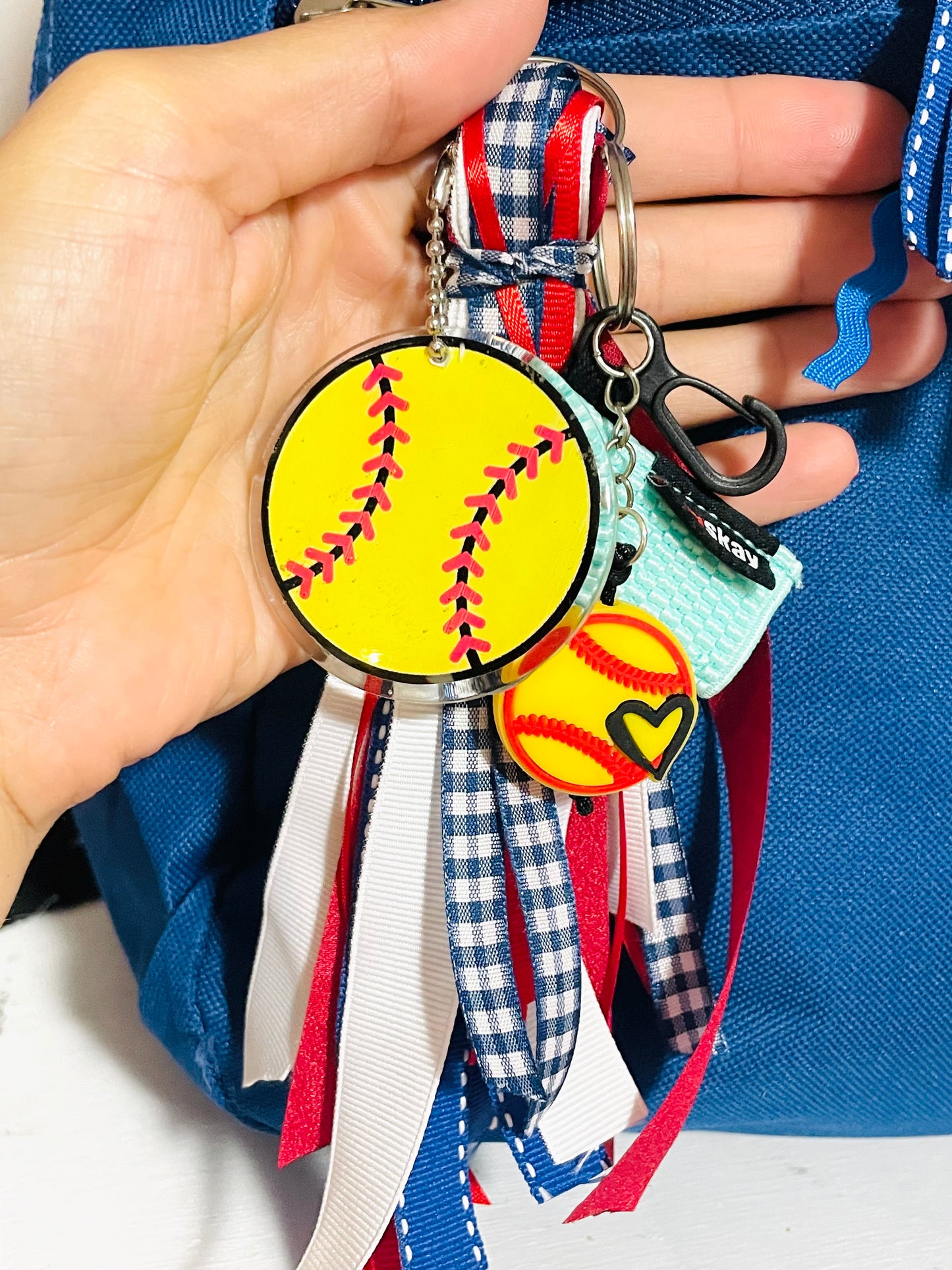 Tassel keychain backpack tags, sports tags
