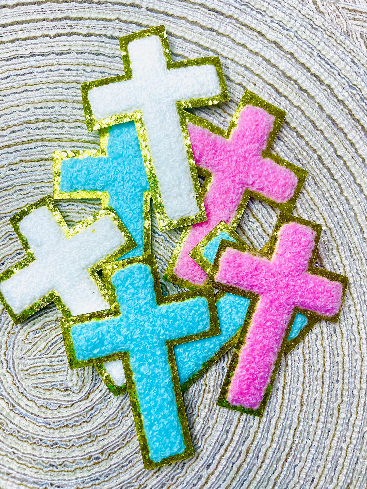 Iron on cross patches