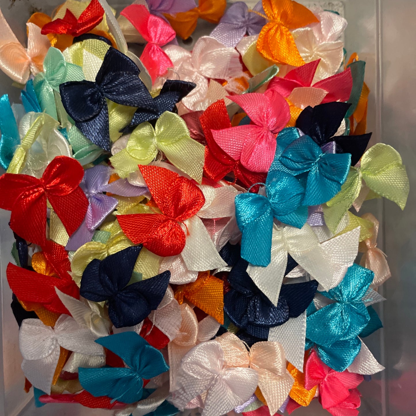 Mini bow ribbons for crafts