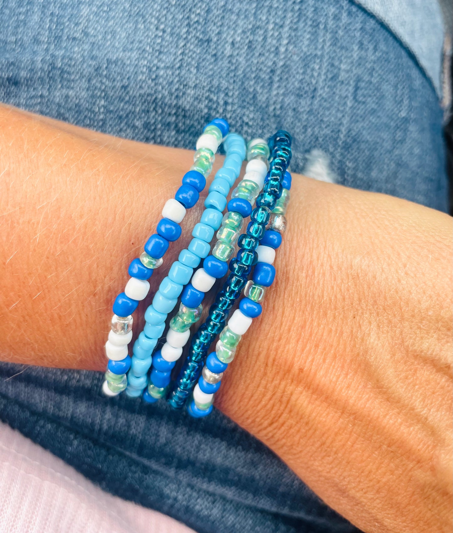 Blue ocean shades bracelet set