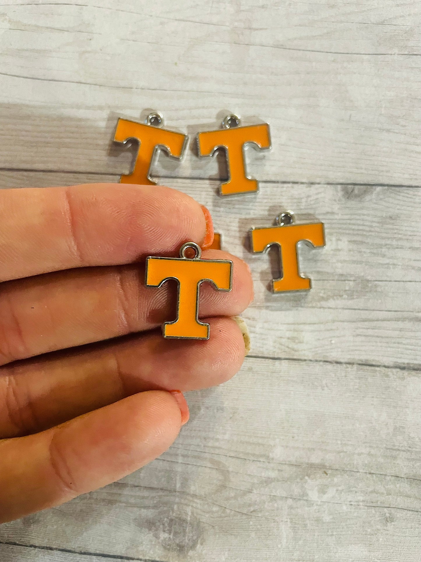 Tennessee jewelry charms, Power T charm pendant, Vols dangle charm