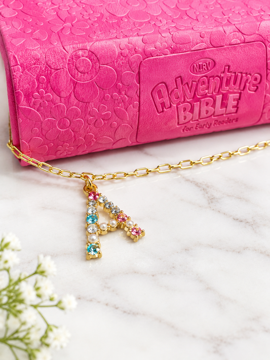 Bible Chain Bookmark, initial Bible bookmark, Bible accessories bracelet