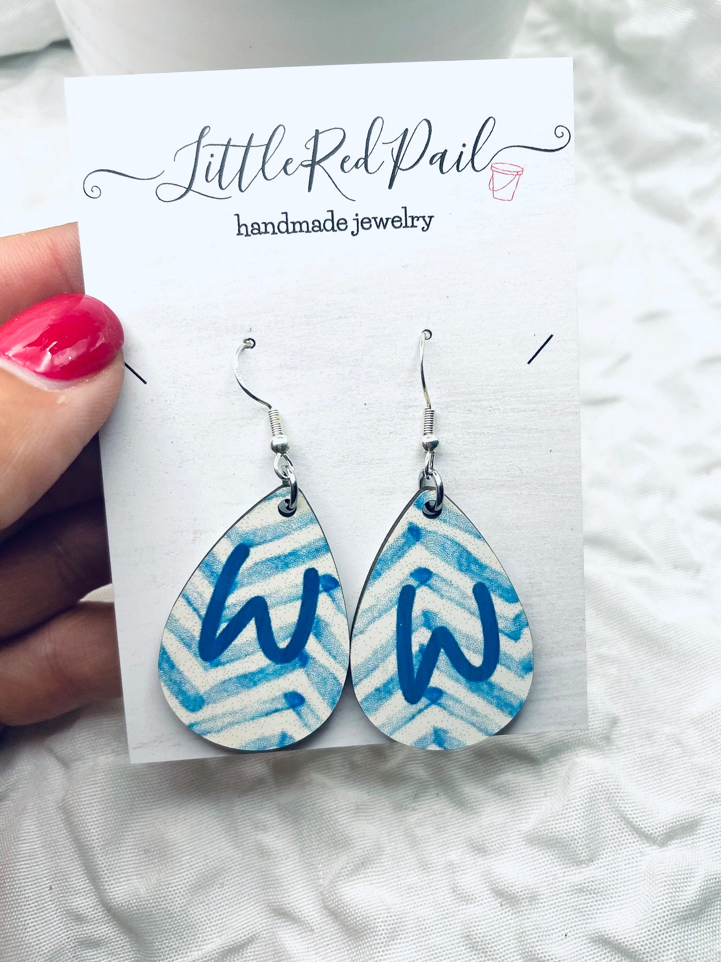 Team earrings, custom sports team earrings