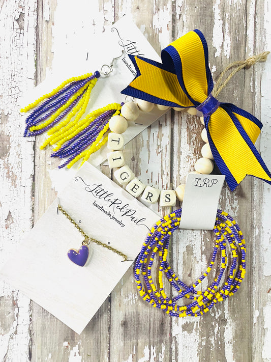 LSU fan gift box, Game day gift box, sports fan gift set