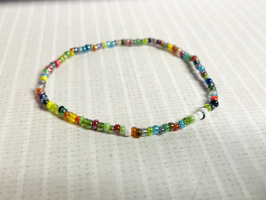 Multicolored dainty bracelet, minimalist bracelet