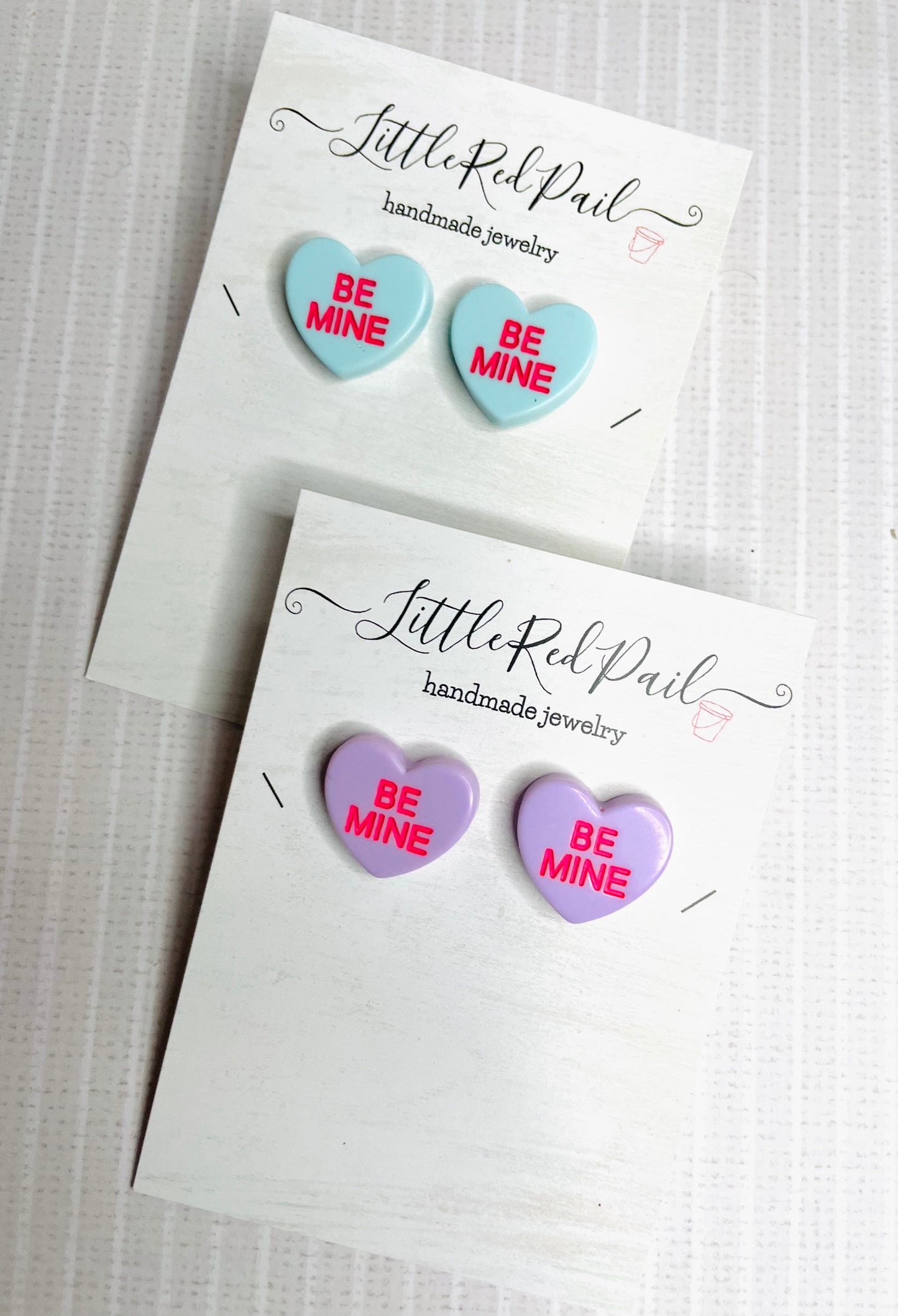 Valentine heart candy earrings