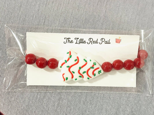 Christmas tree cake bracelet