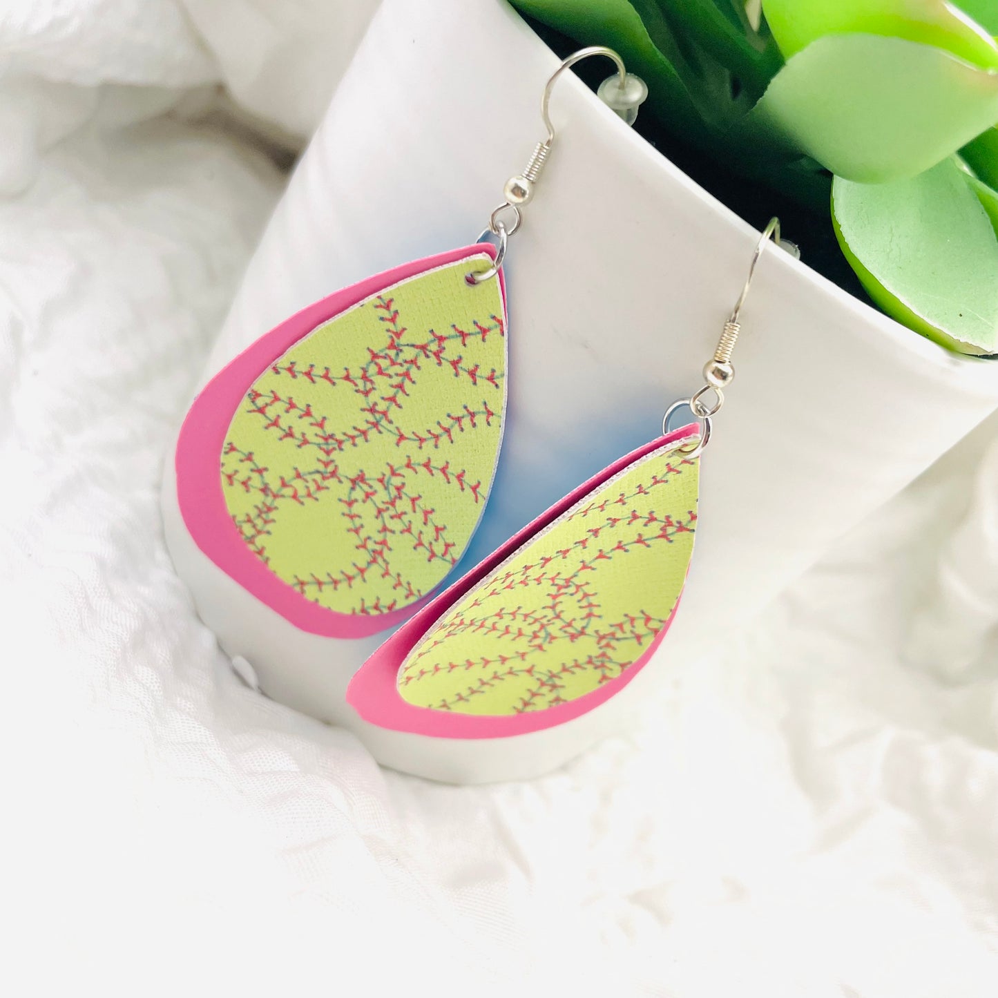 Softball earrings, sports earrings, everyday earrings