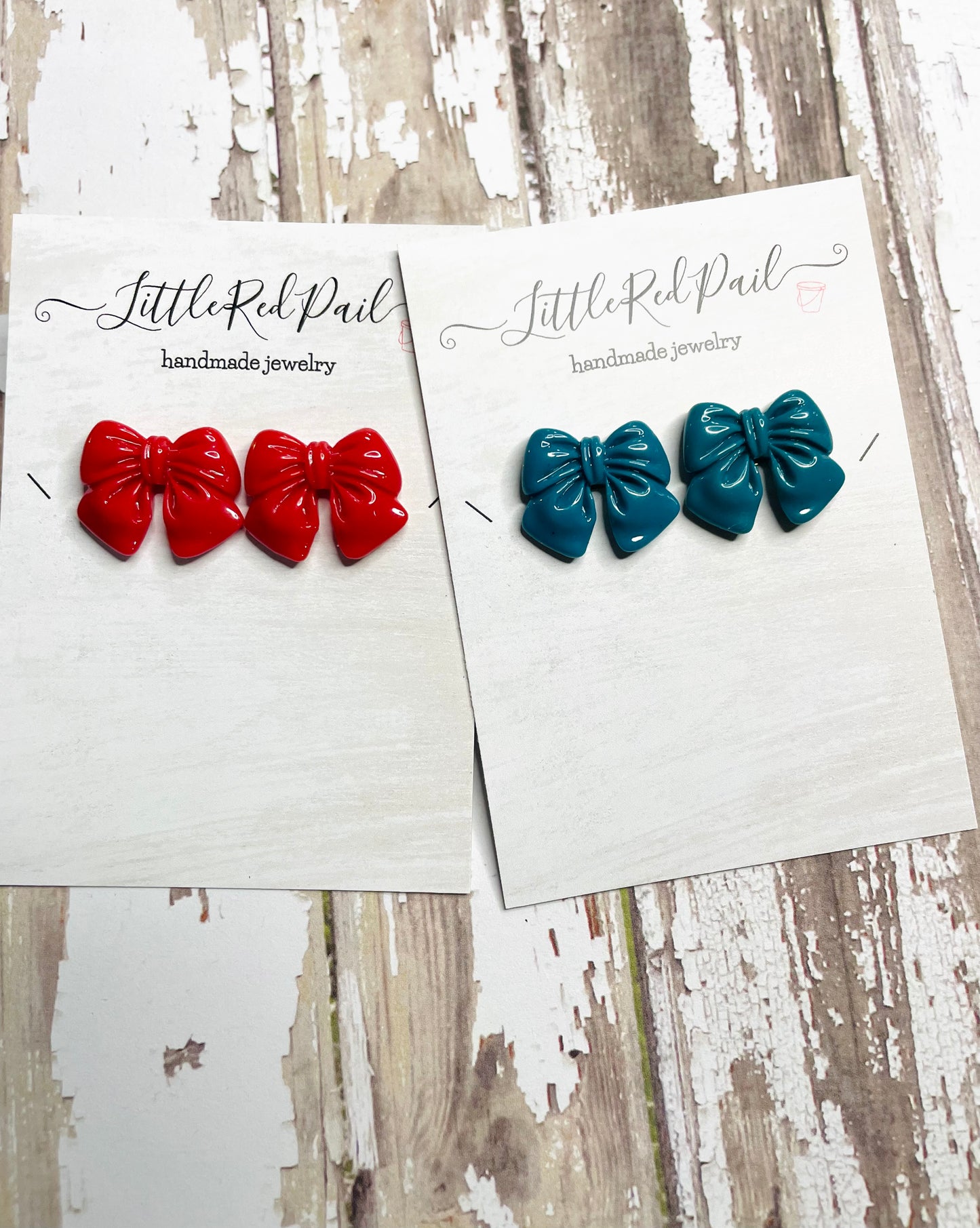 Bow earrings, stud earrings