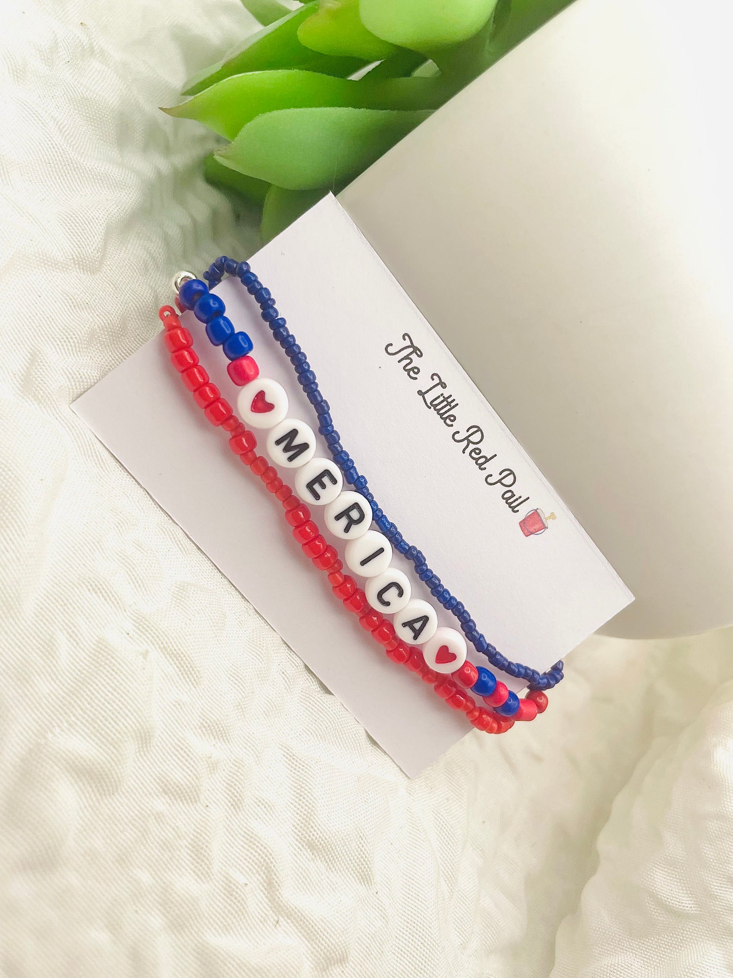 Patriotic bracelets, USA bracelets, Merica