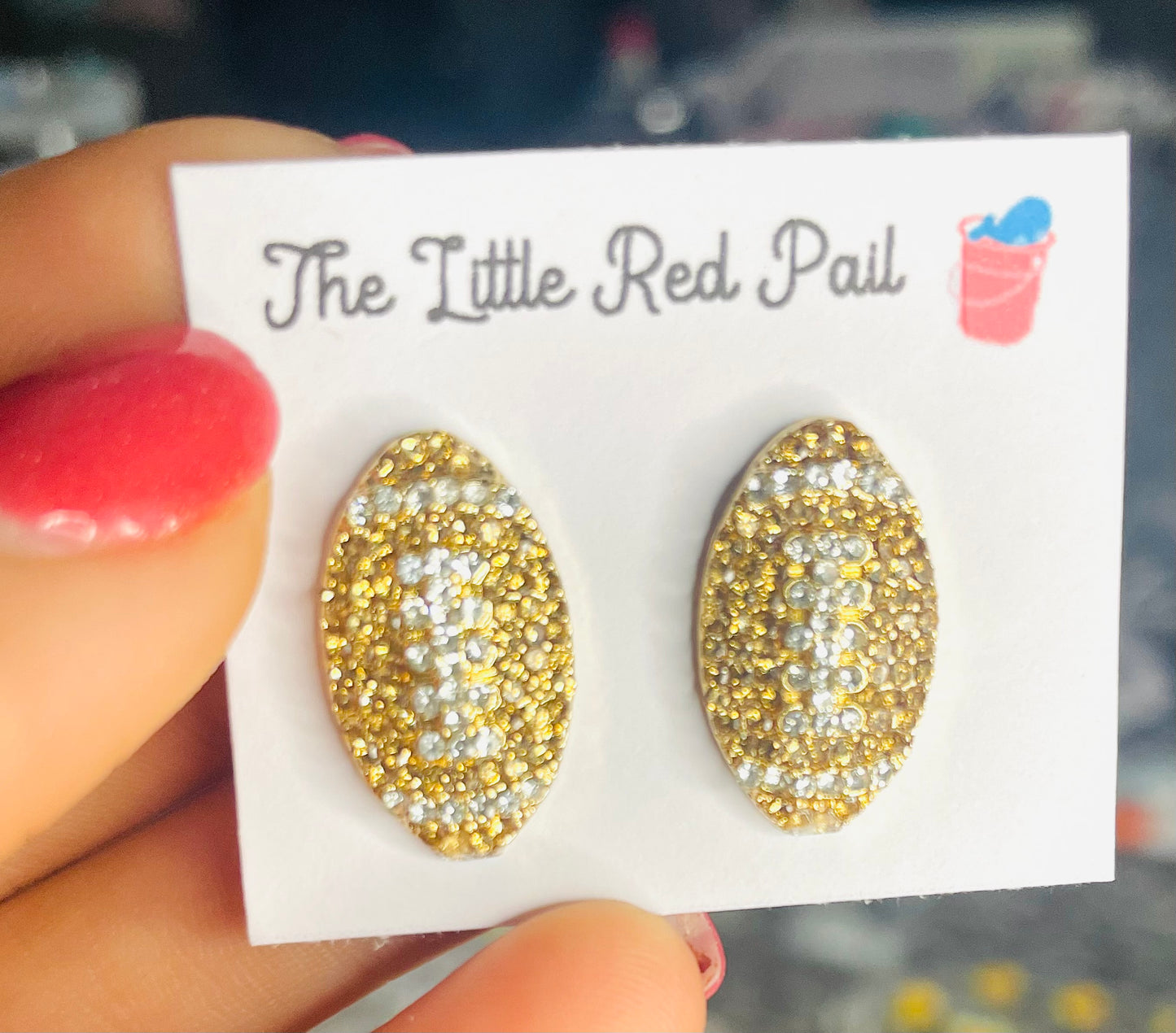 Sports stud earrings, everyday earrings