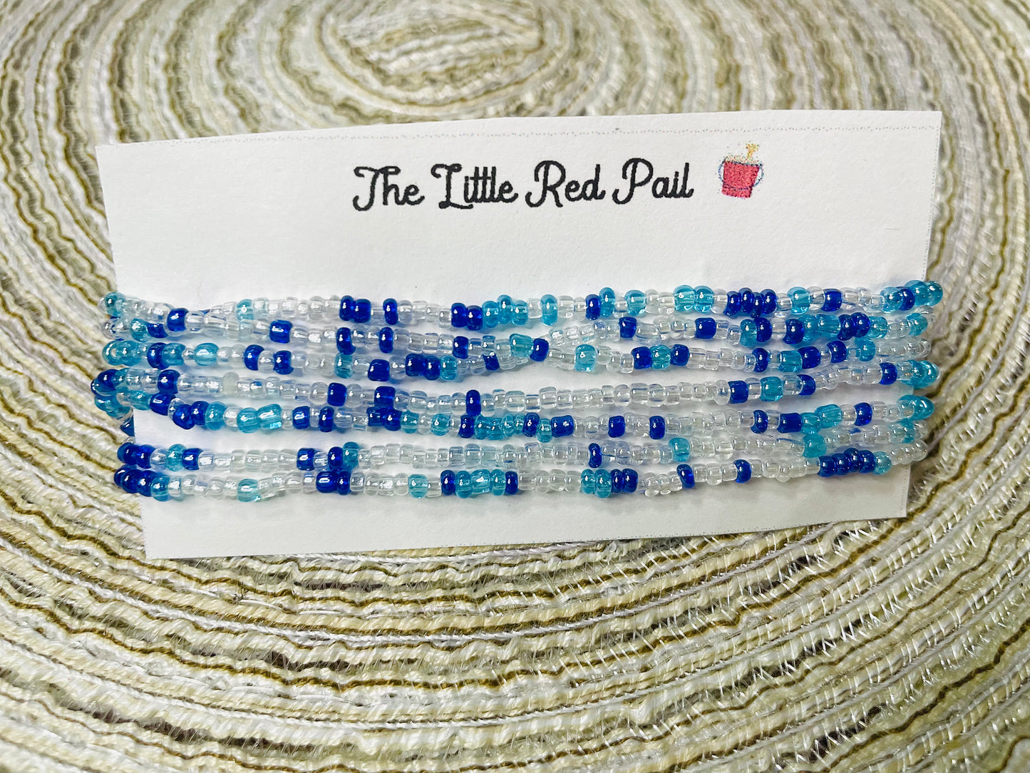 Thin bracelet stack, blue shade bracelets, summer ocean vibe bracelets