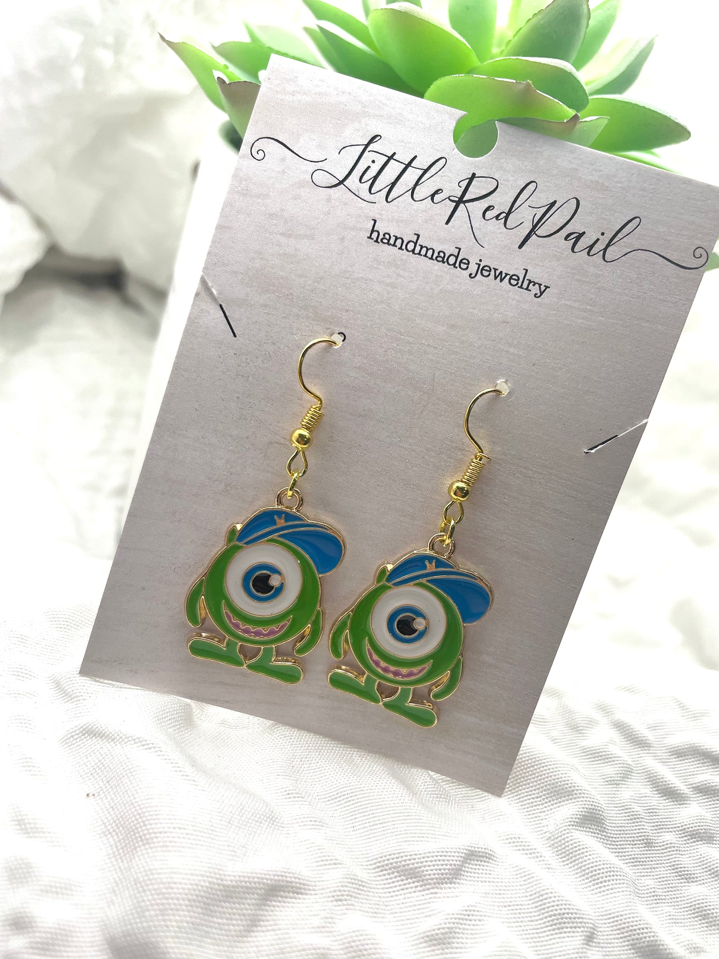 Monster earrings, Everyday Earrings, character earrings