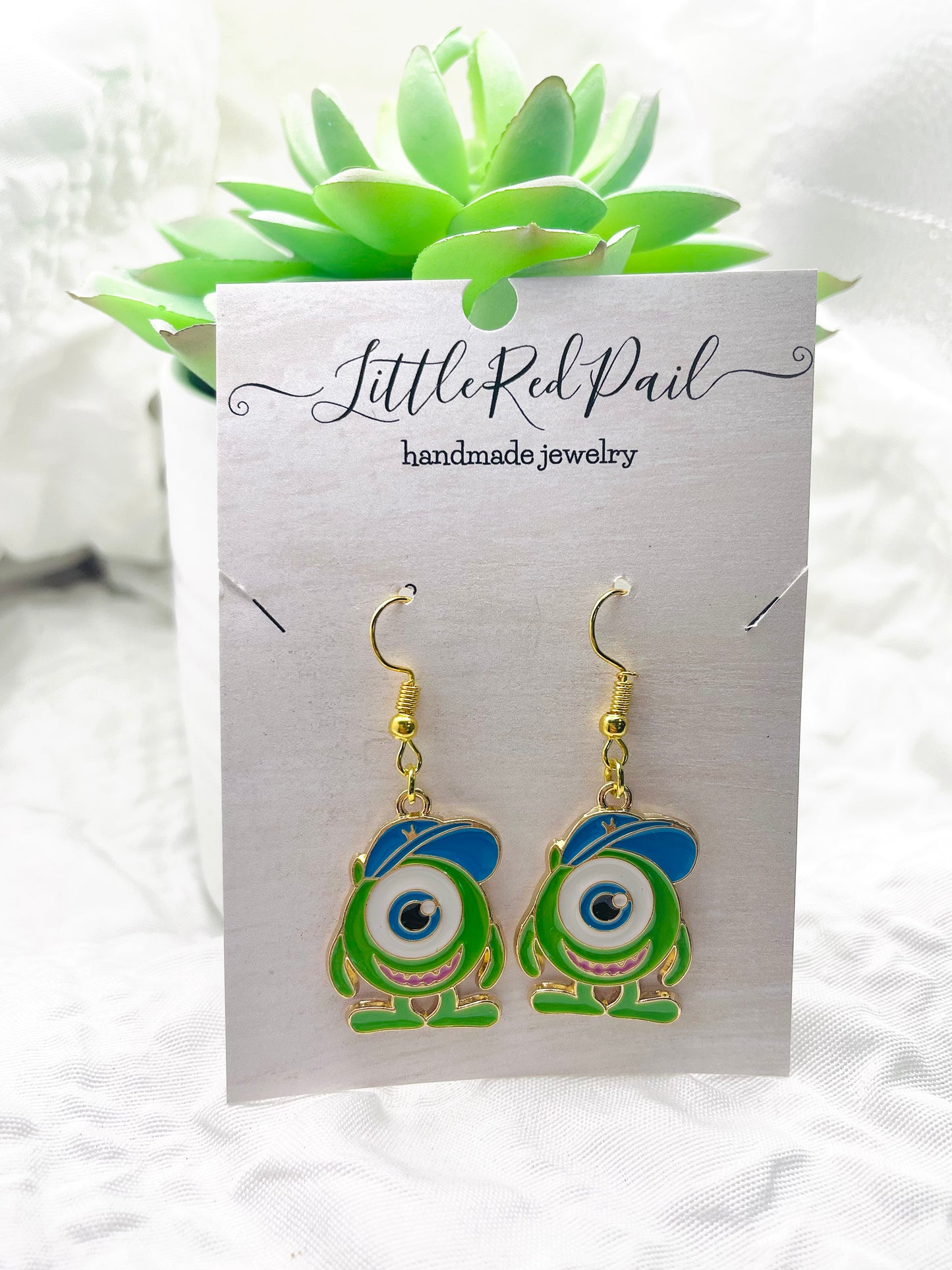 Monster earrings, Everyday Earrings, character earrings