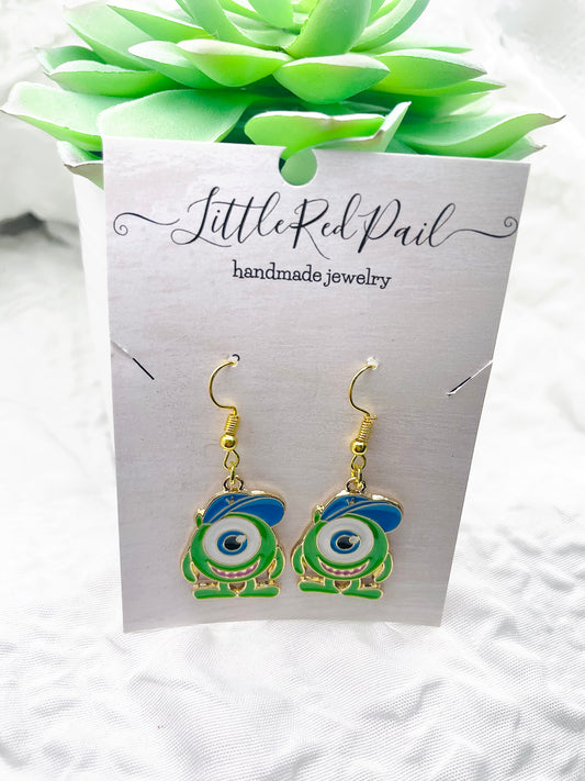 Monster earrings, Everyday Earrings, character earrings