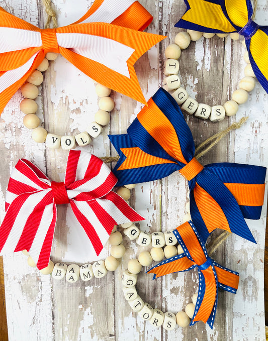 College Team ornaments, custom color ornaments